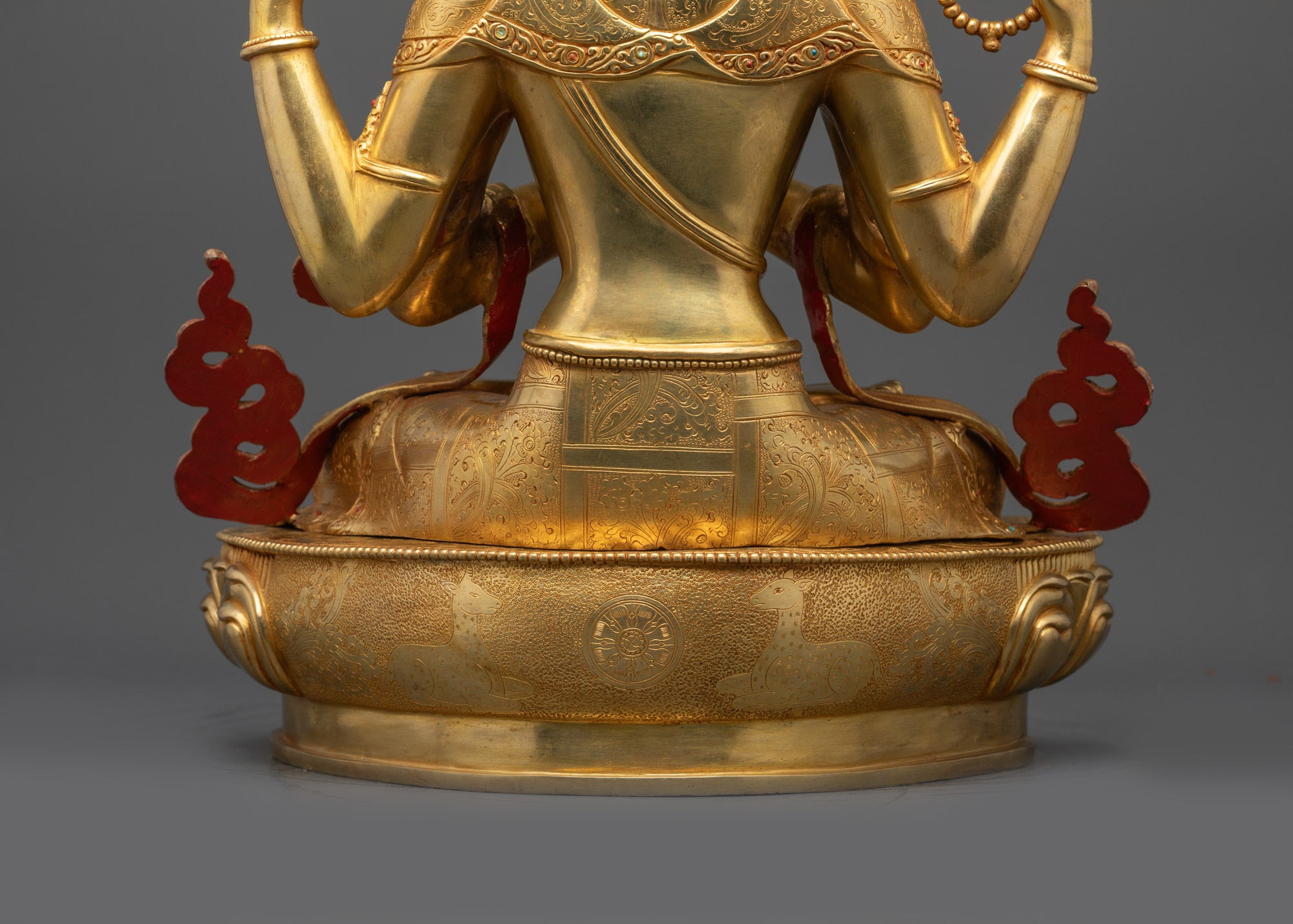 Celebrate Compassion with Chenrezig Statue | 24K Gold-Gilded Sculpture