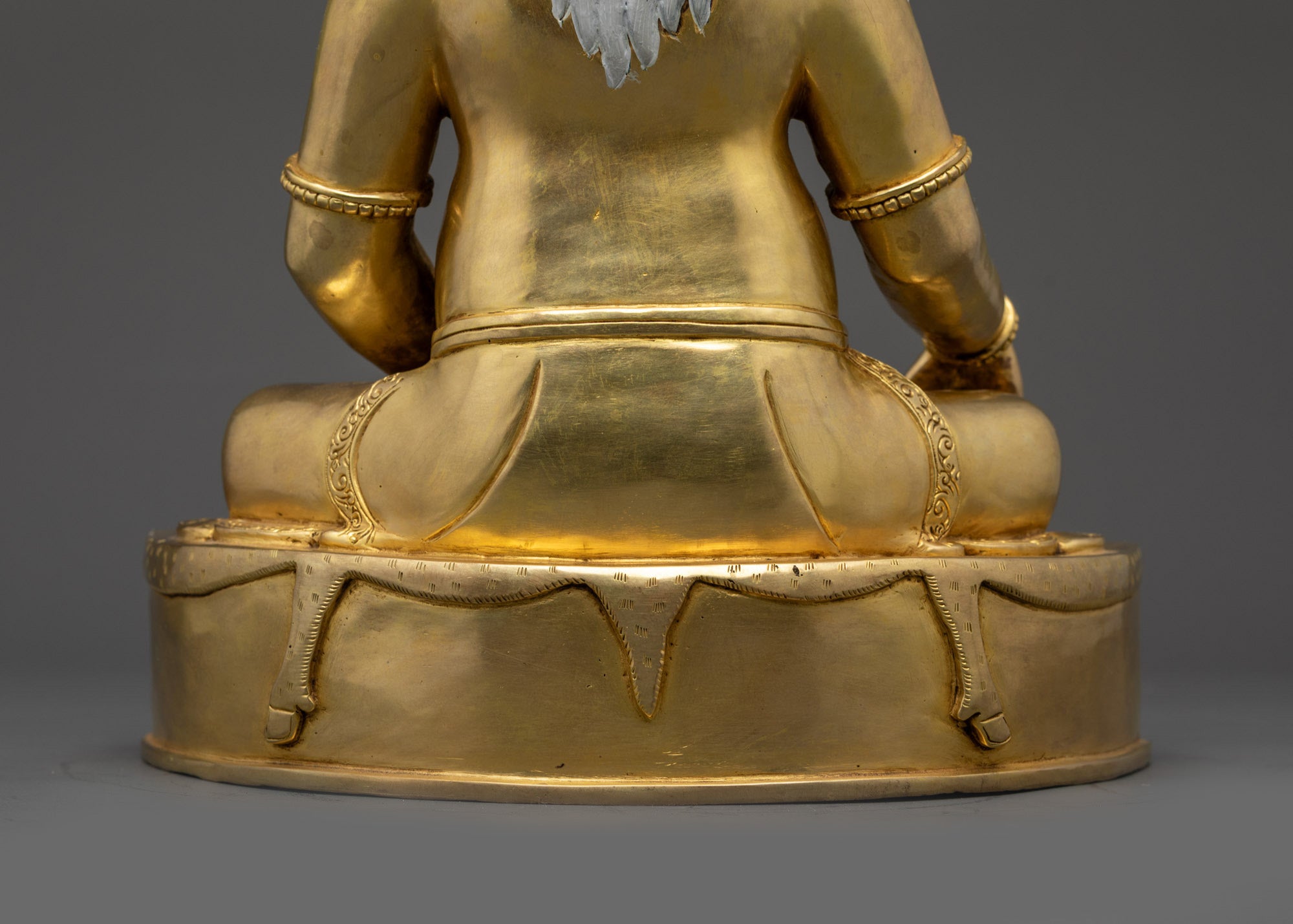 Premium Thangtong Gyalpo Statue | 24K Gold Gilded Mahasiddha Sculpture