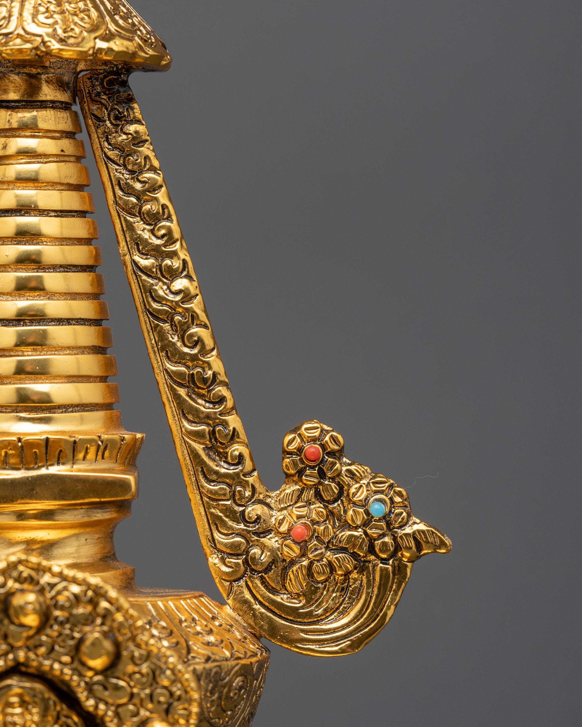 Handmade Namgyal Stupa | Tibetan Victory Stupa for Meditation Spaces