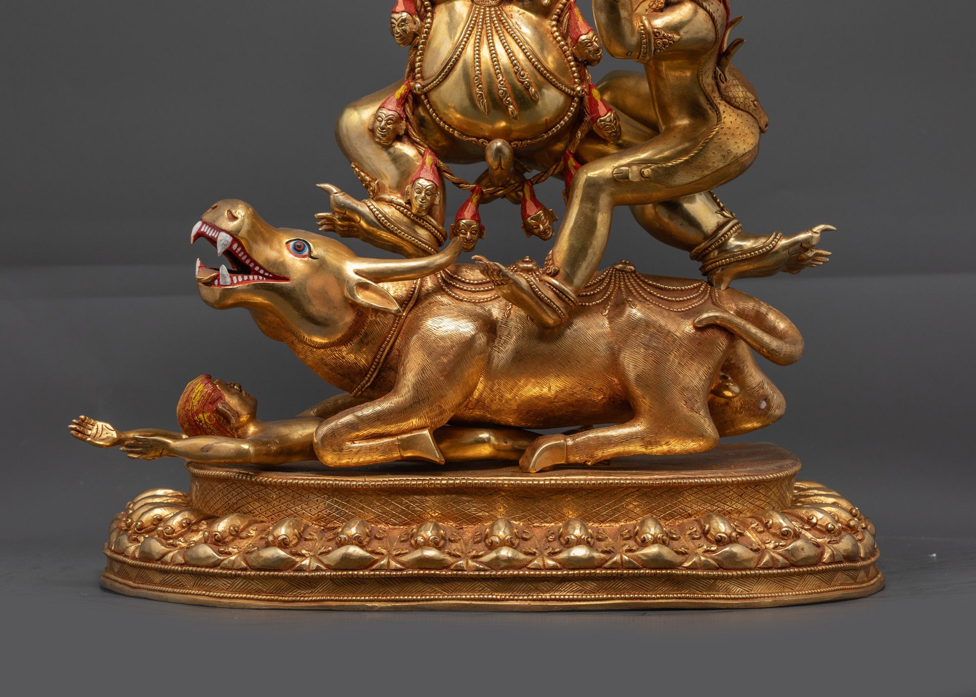 Grand Yamantaka Consort Statue | Wrathful God of Protection