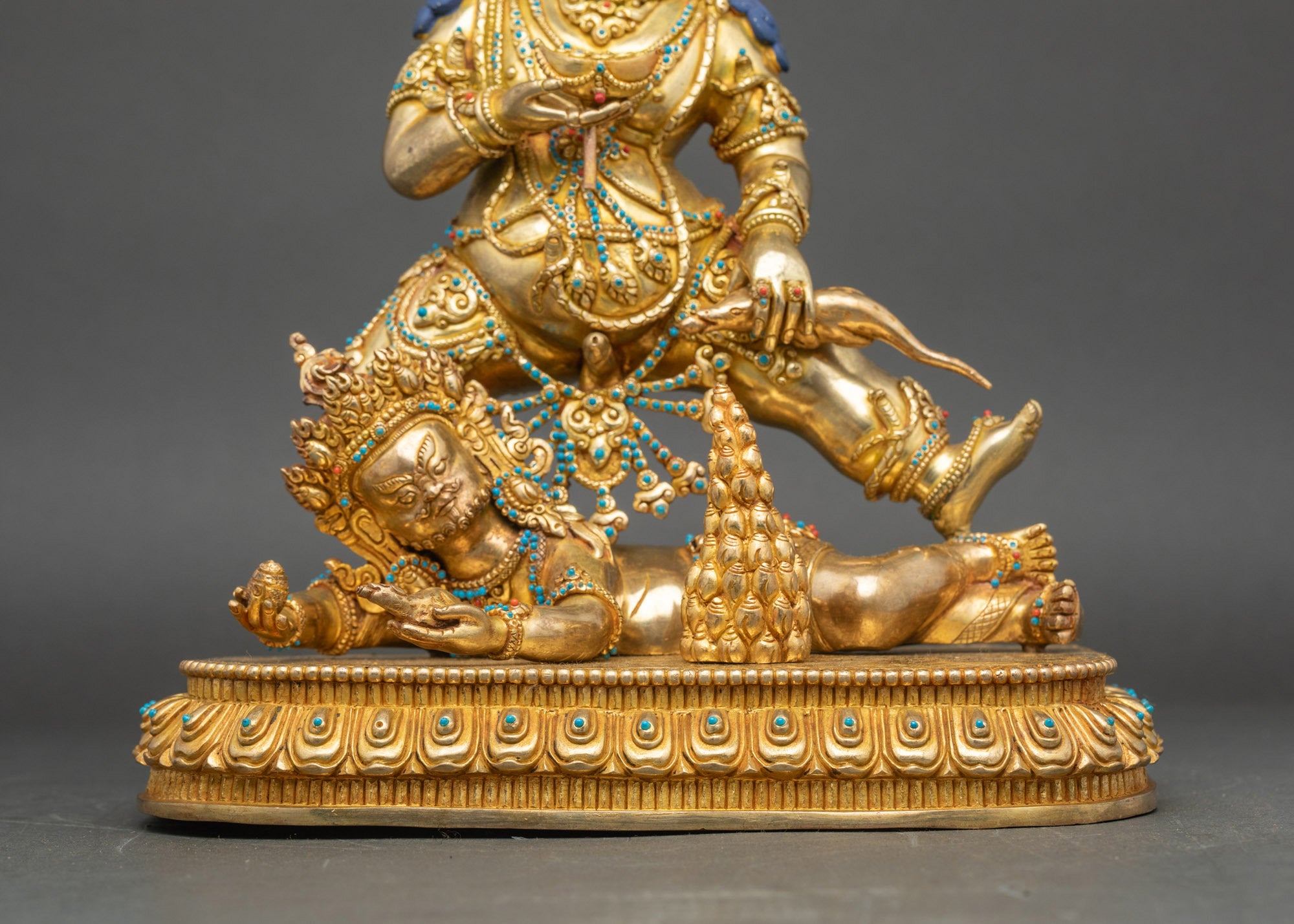 Wealth-Granting Black Dzambhala Statue | Handcrafted in Nepal