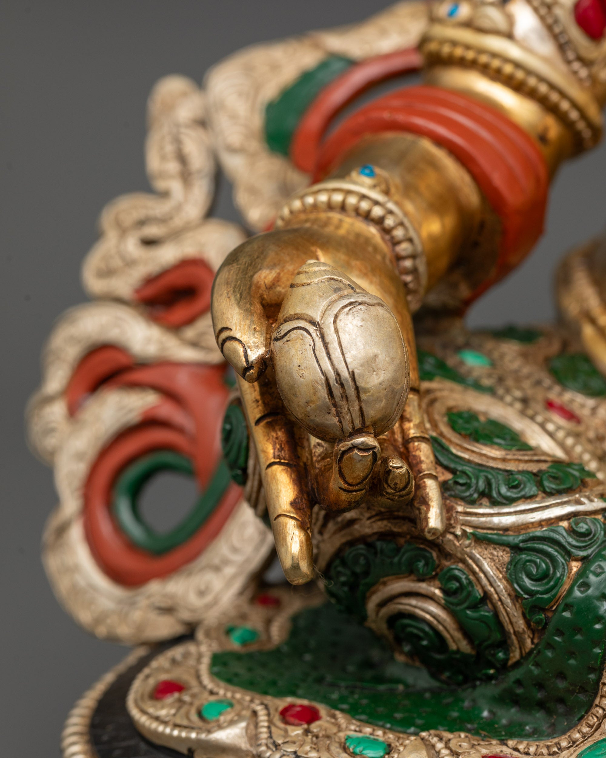 Exquisite Dzambhala Statue | Wealth Blessing Buddhist Sculpture