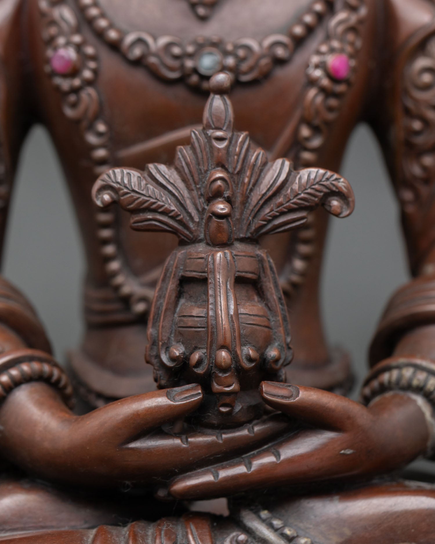 Three Long Life Deities Sculpture – Traditional Himalayan Art Set
