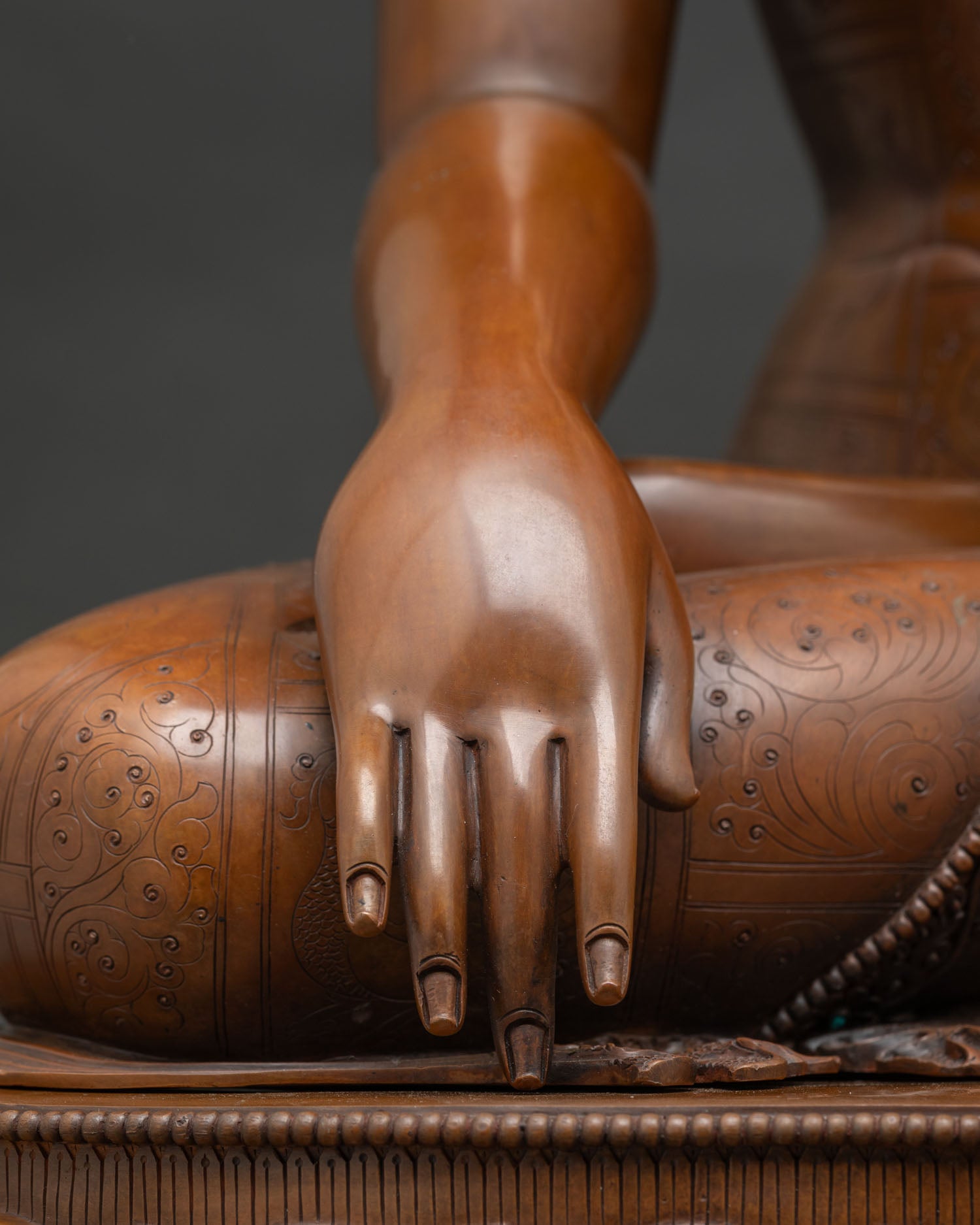 Oxidized Shakyamuni Buddha Statue | Handcrafted with Devotion