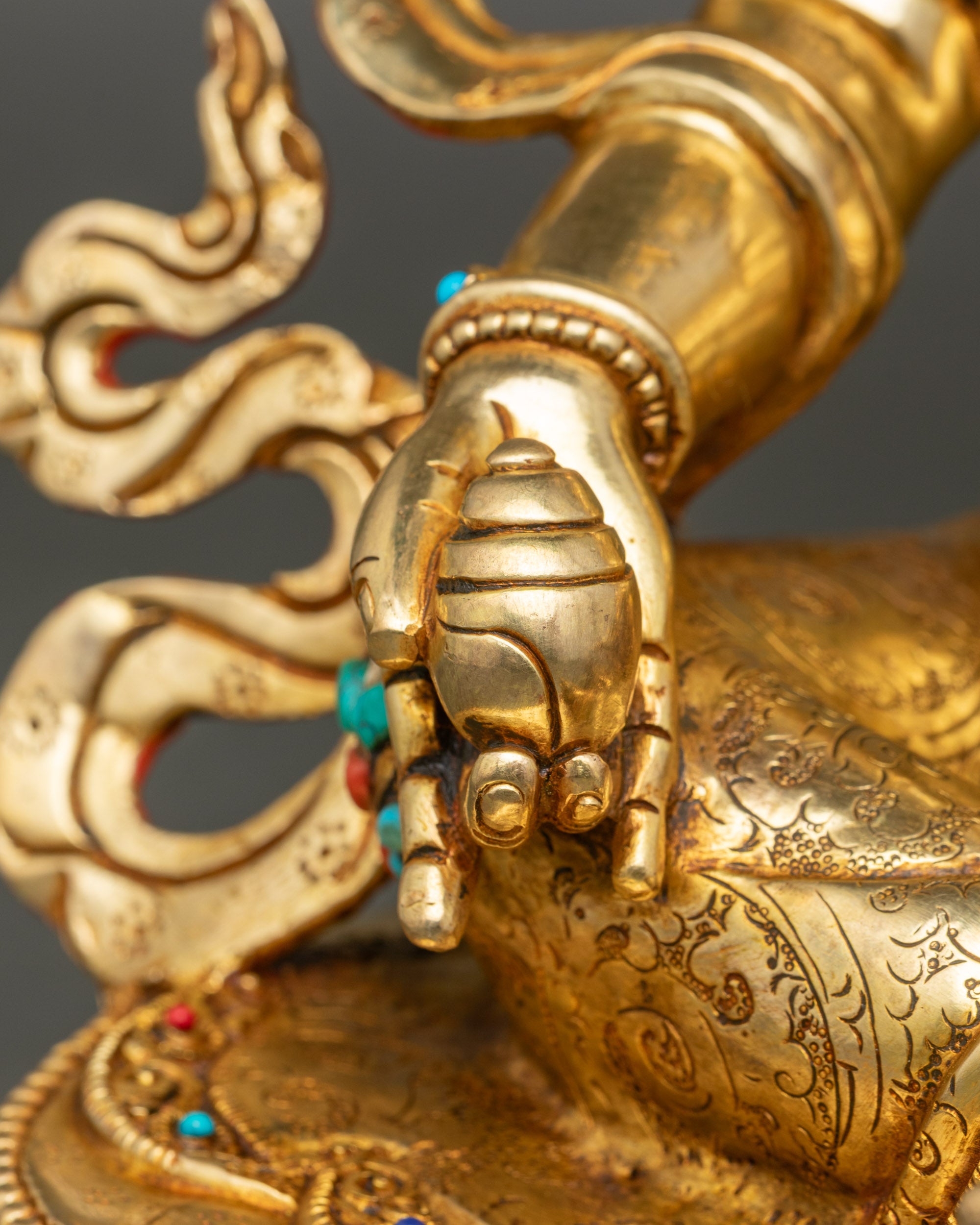 Nepalese Wealth Deity Dzambhala Statue for Spiritual Decor