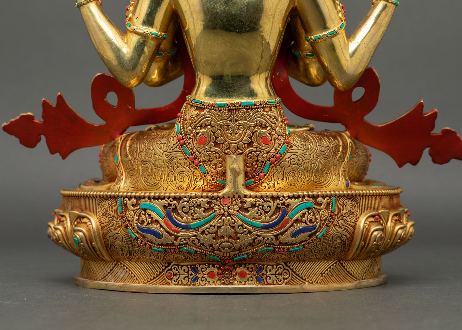 Spiritual Avalokiteshvara Statue – Four-Armed Bodhisattva Figurine