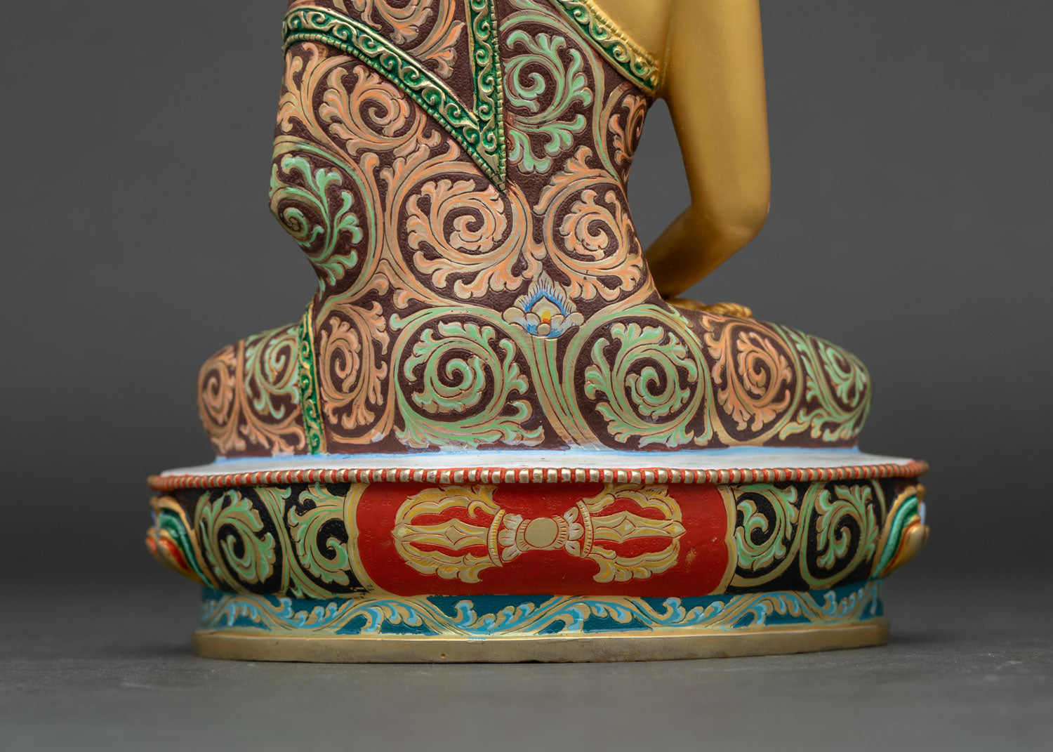 Vibrant Amitabha Buddha Statue | Devotional Buddhist Sculpture