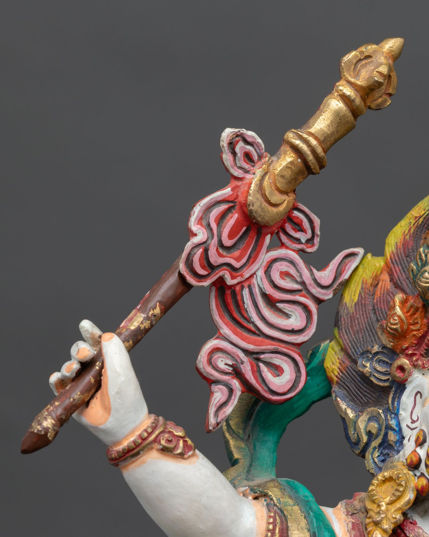 White Dzambhala Statue