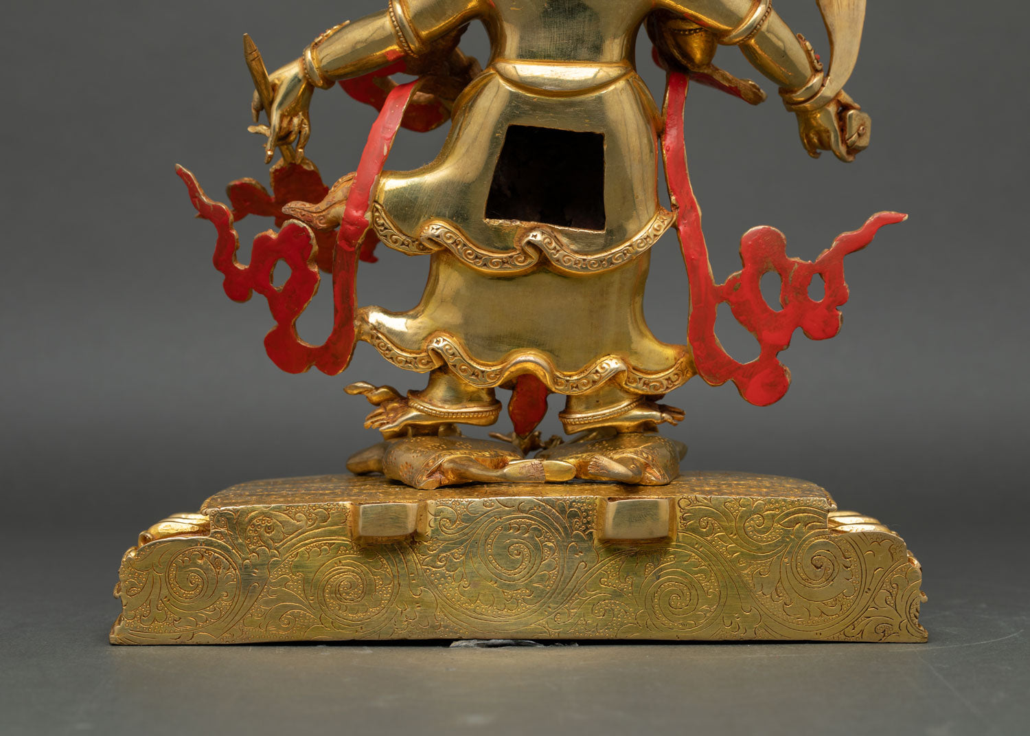 White Mahakala Statue | Himalayan Protector of Dharma