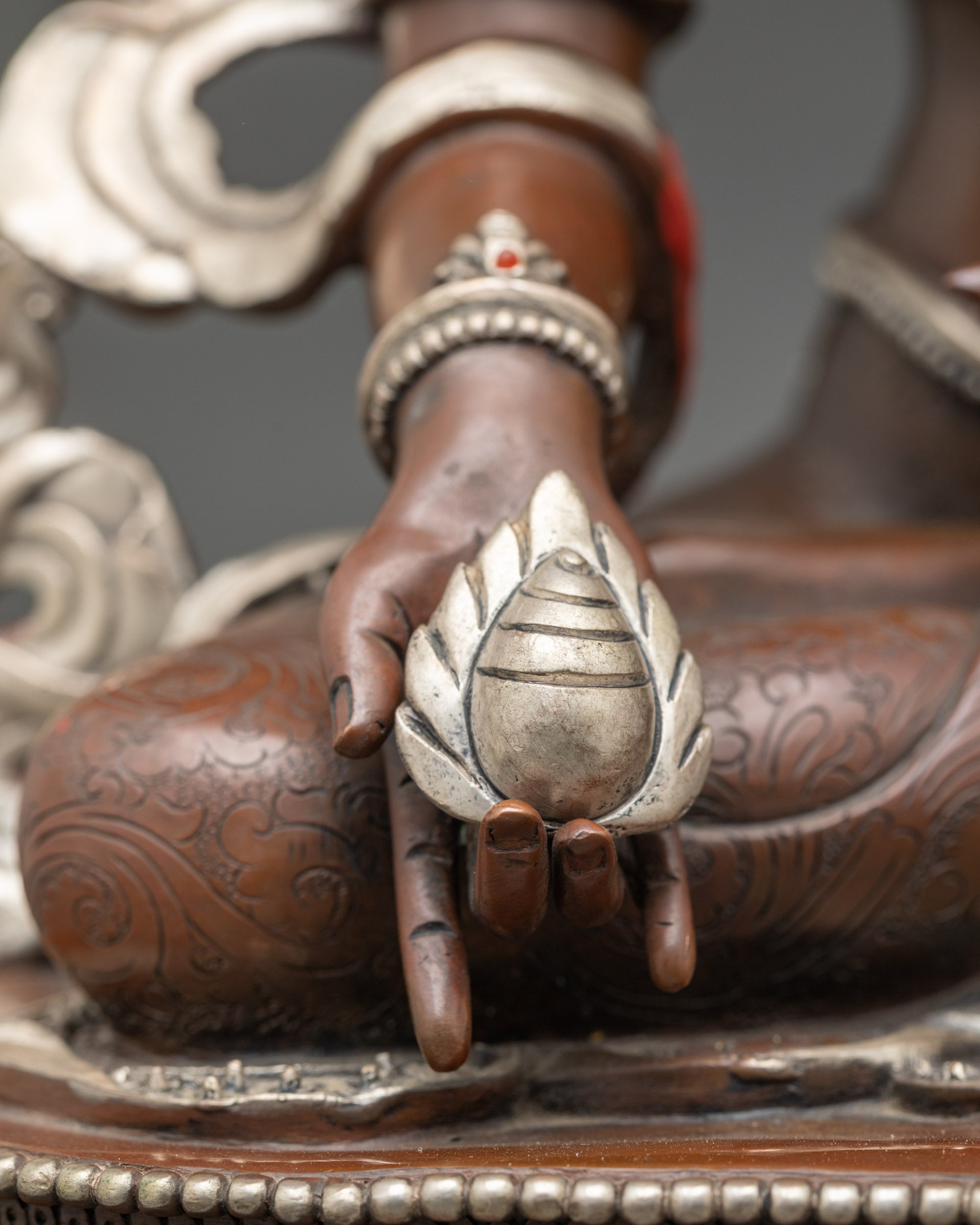 Oxidized Kshitigarbha Statue | Enlightenment Through Art and Faith