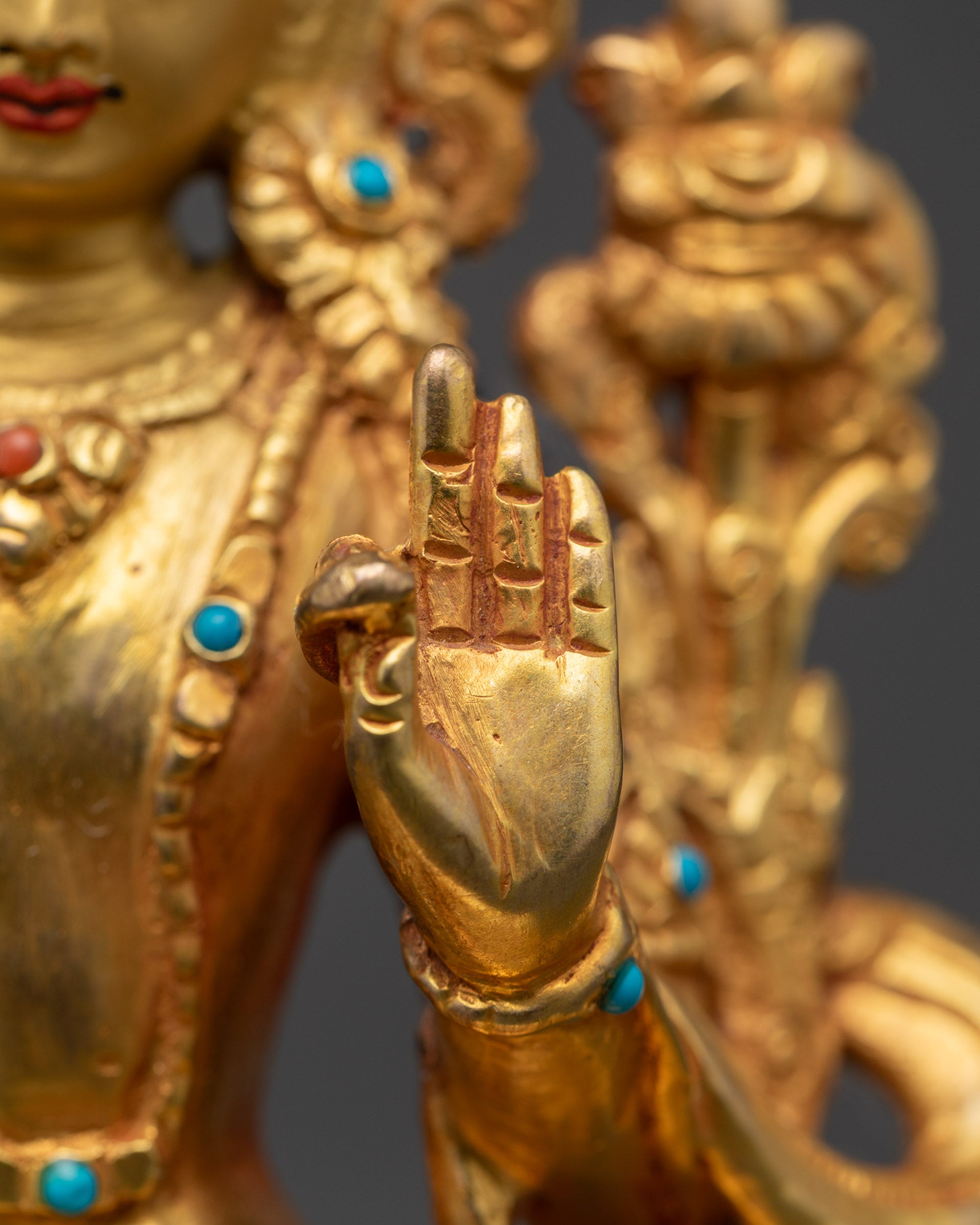 Bodhisattva Manjushri Statue | Sacred Wisdom Sculpture for Meditation