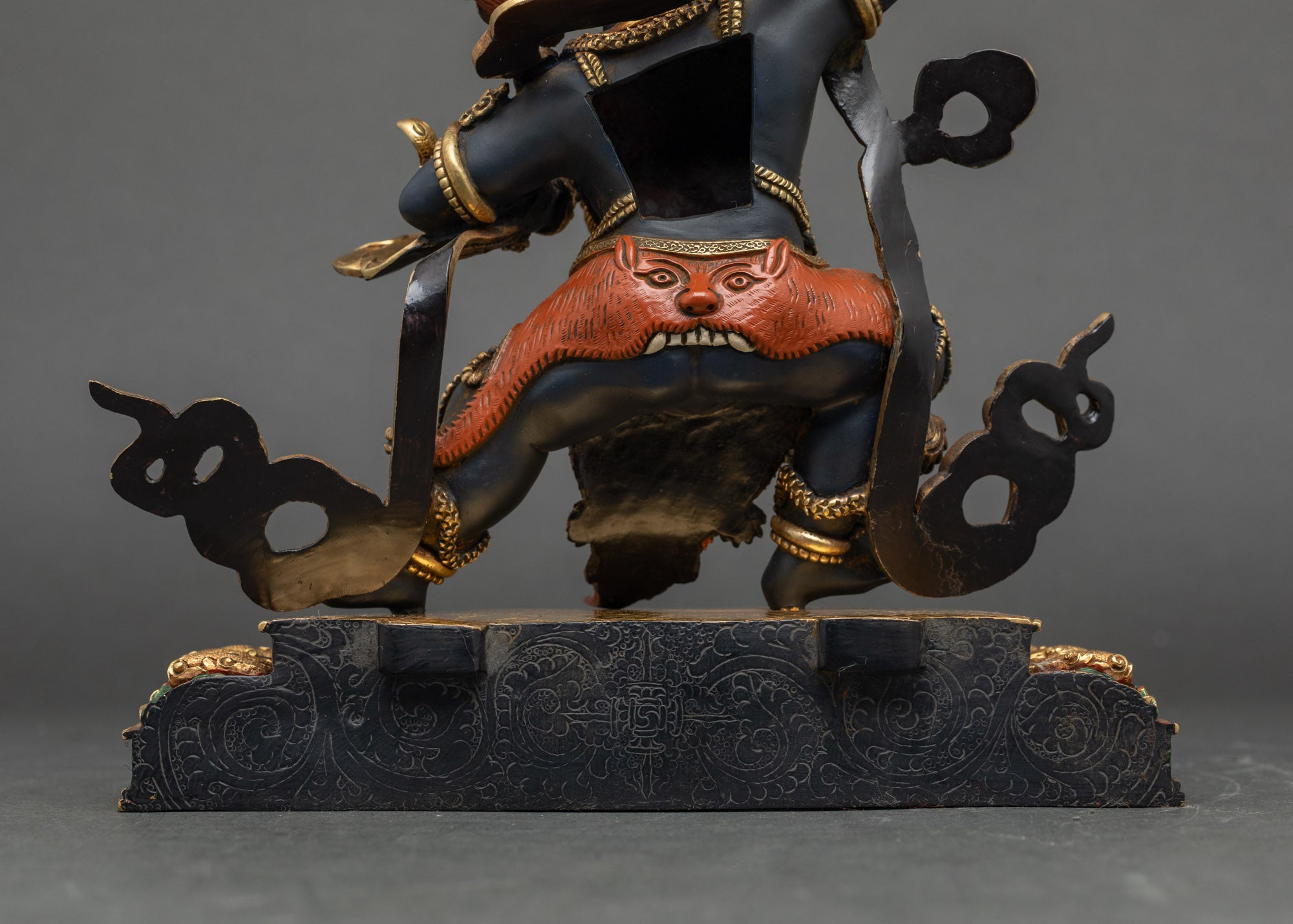 Hand-painted Vajrapani Statue | Wrathful Guardian of the Dharma