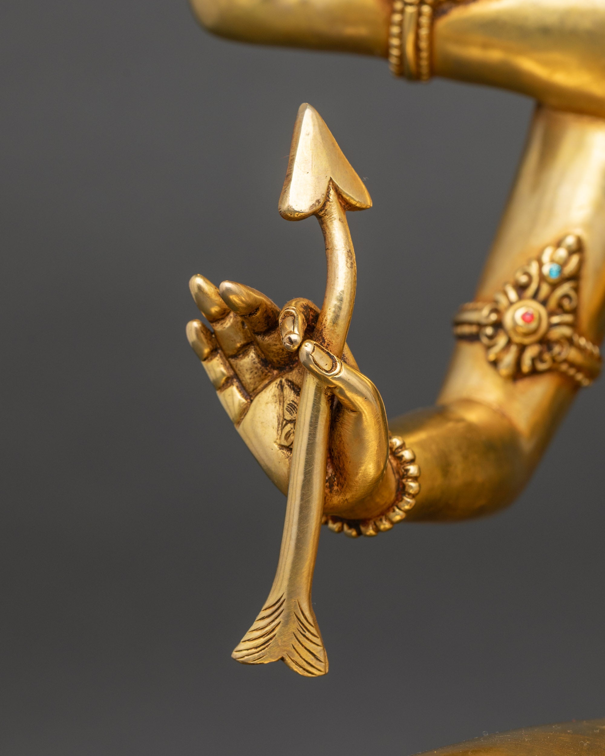 Handcrafted Maha Manjushri Statue | Bodhisattva of Insight from Nepal