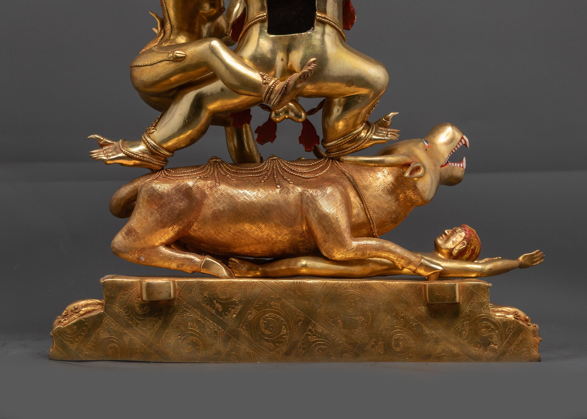 Grand Yamantaka Consort Statue | Wrathful God of Protection