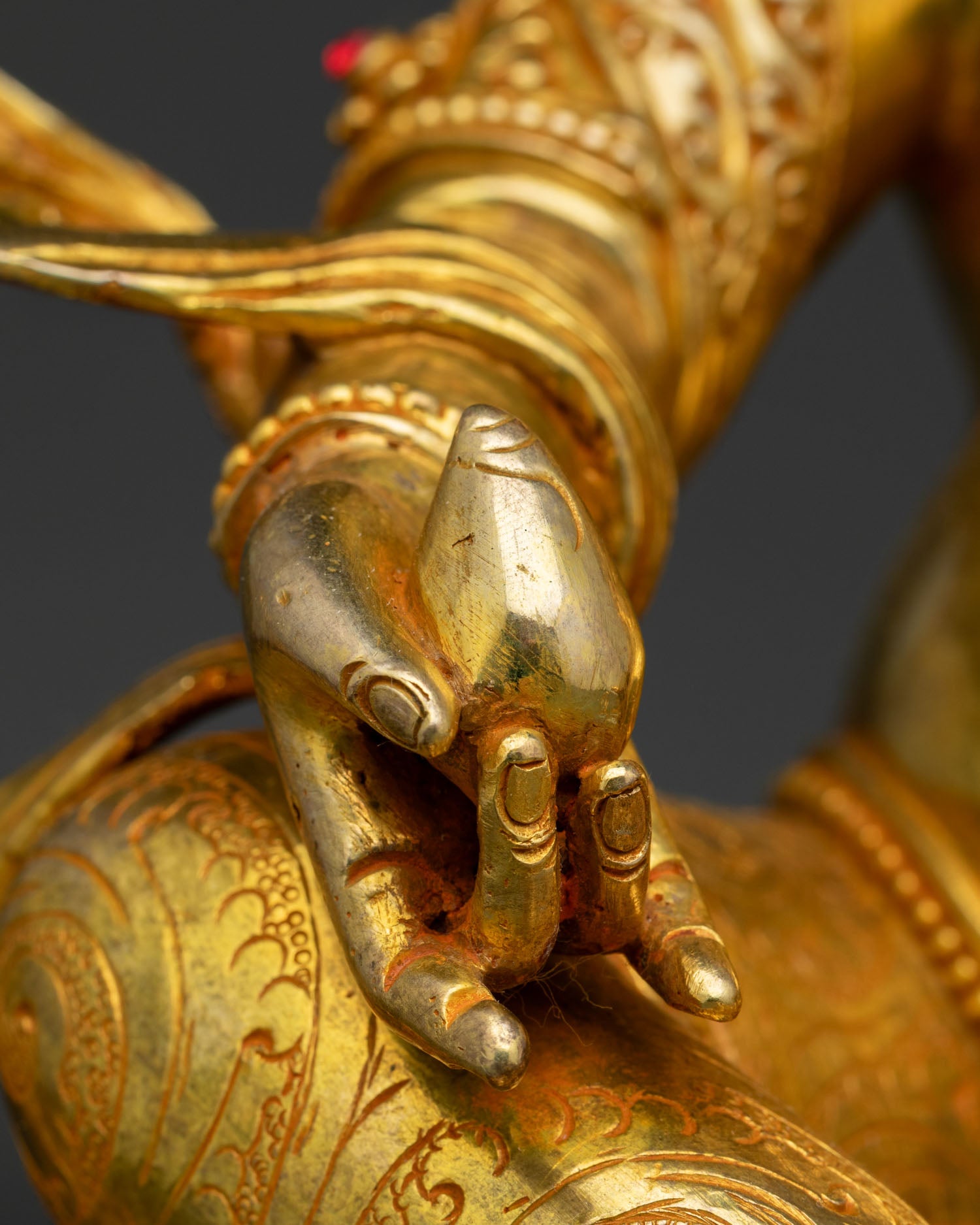 Buddhist Dzambhala Statue | Hand-Carved Lost-Wax Art