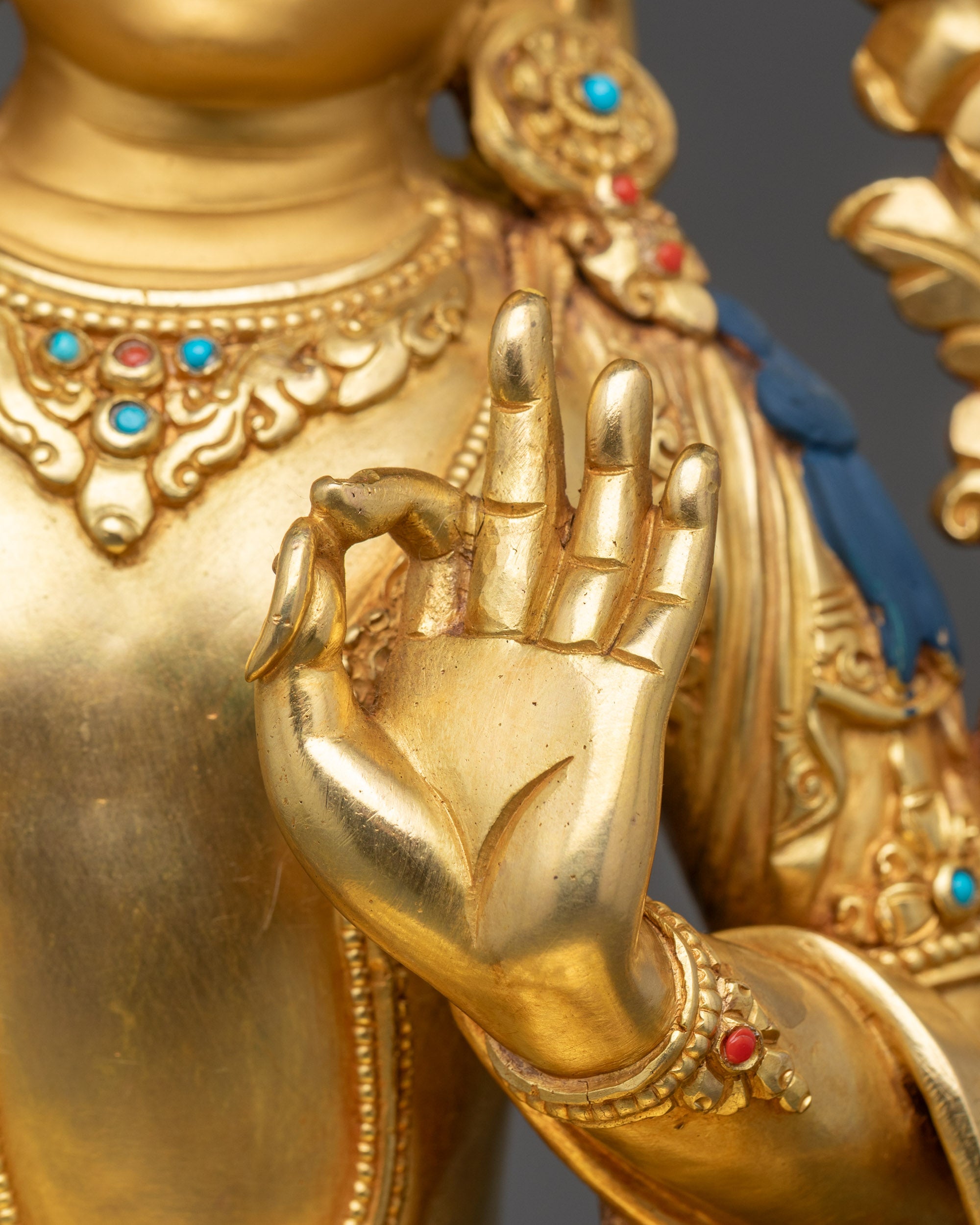 Manjushri Meditation Statue | Artisan-Crafted Spiritual Home Decor