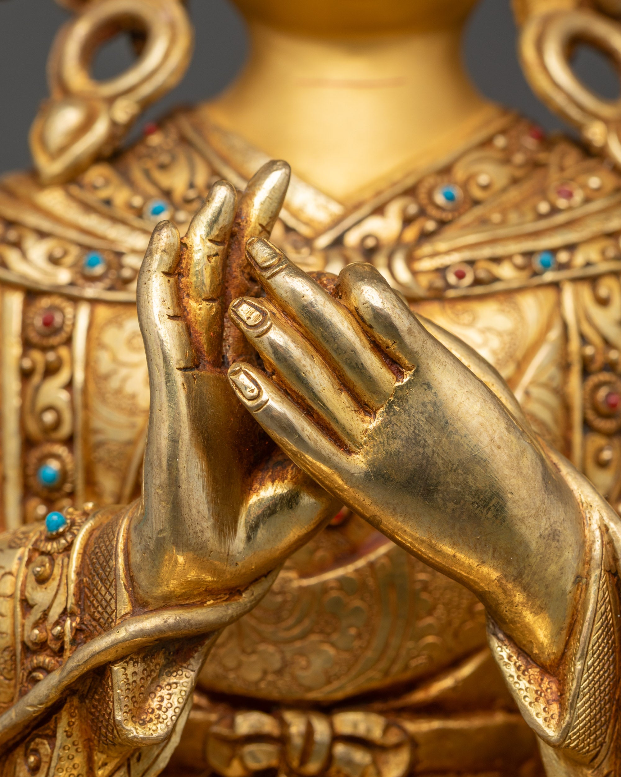 Exquisite Trisong Detsen Statue | Figurine for Spiritual Home Decor