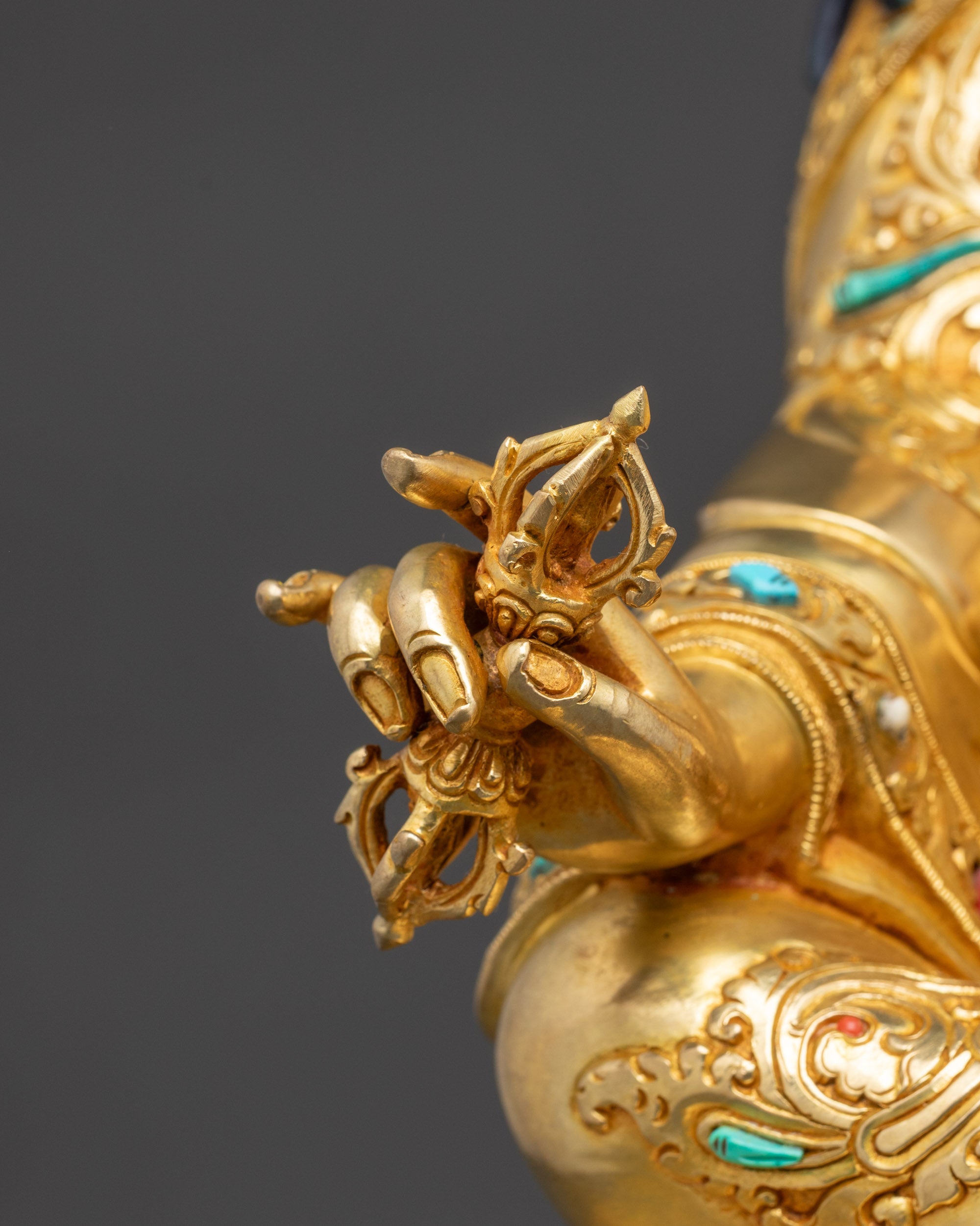 Handcrafted Statue of Guru Rinpoche | Tibetan Guru Padmasambhava Idol