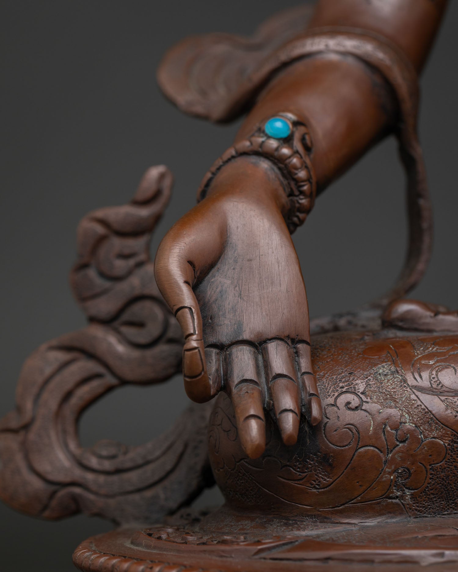 Oxidized White Tara Statue | Seven Eyed Female Buddha Sculpture