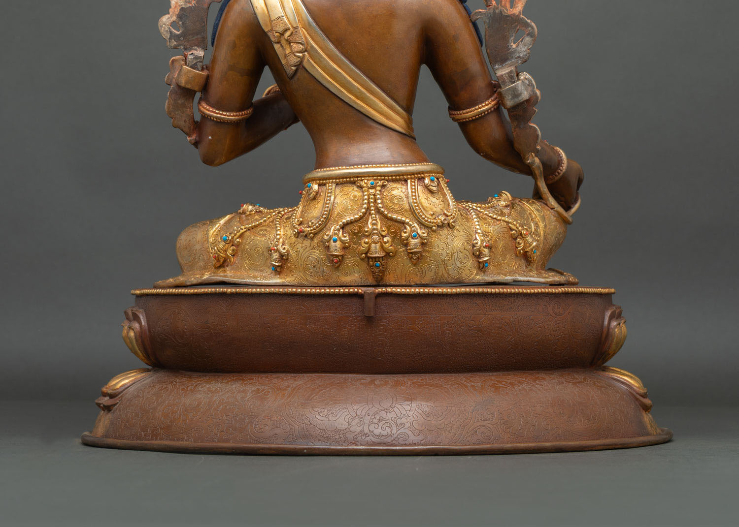 Handcrafted Green Tara Statue | Vajrayana Buddhist Artwork