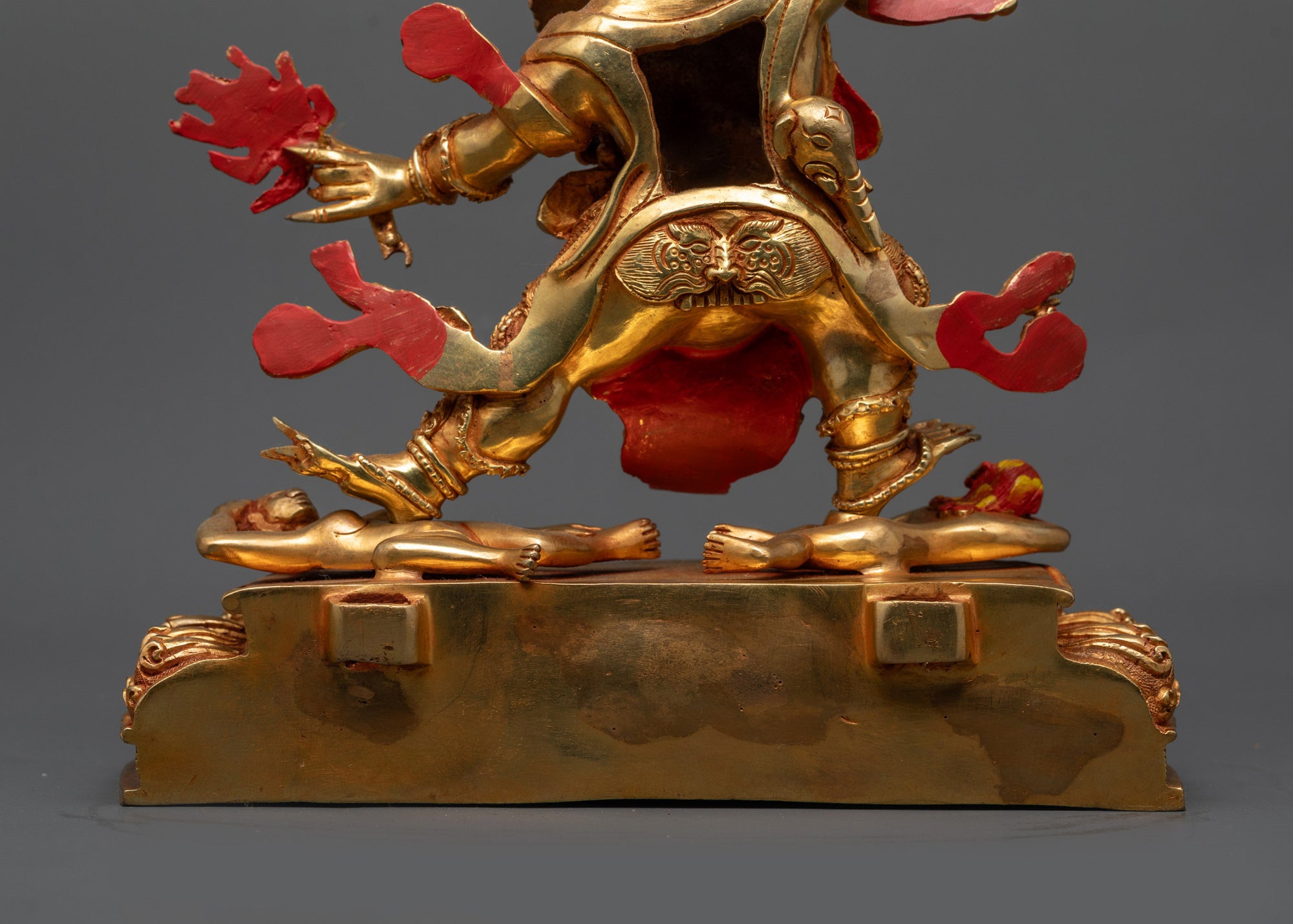 Hand-Carved Guru Dragpo Sculpture | Fierce Form of Guru Rinpoche
