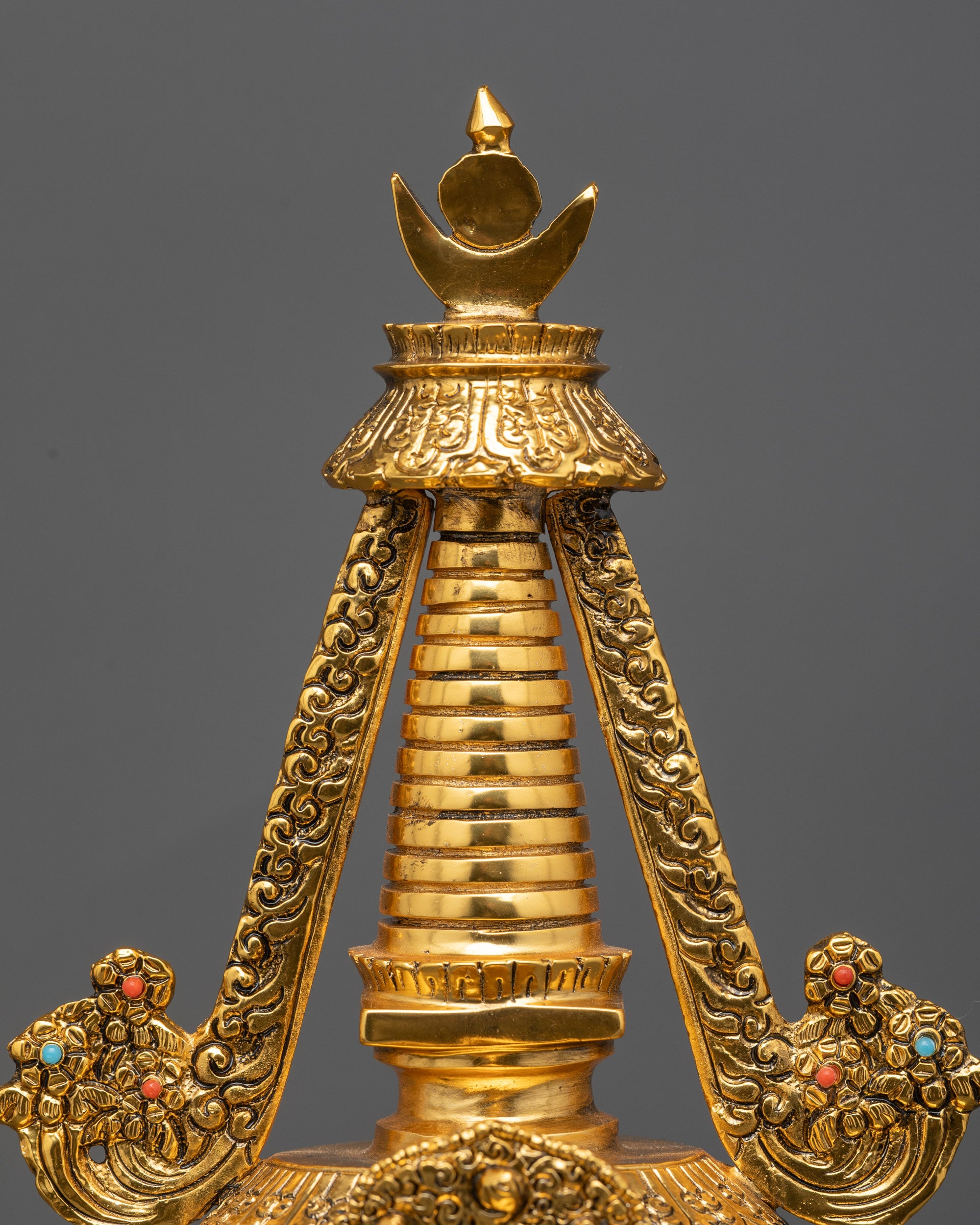 Handmade Namgyal Stupa | Tibetan Victory Stupa for Meditation Spaces