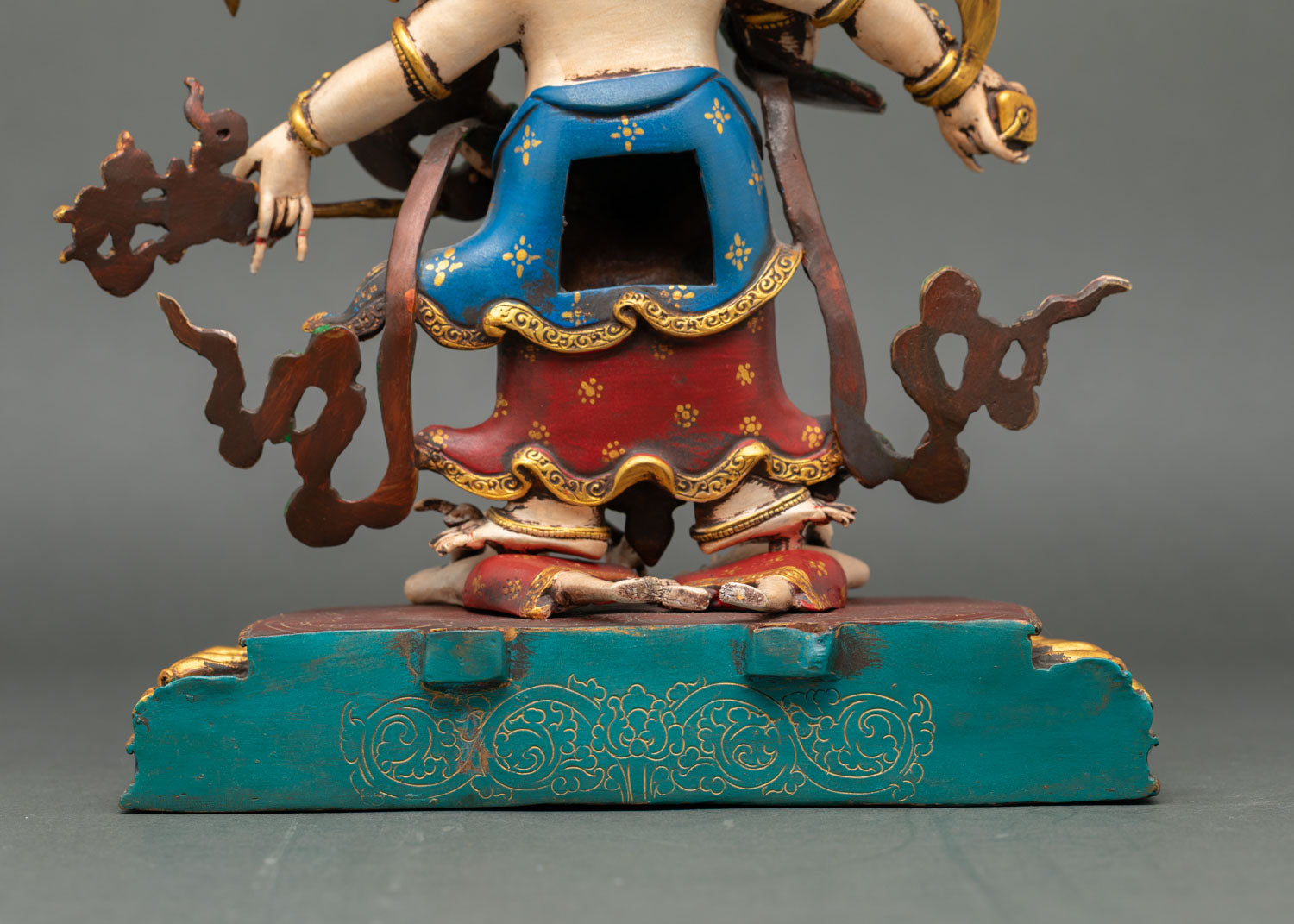 White Mahakala | Handmade Nepalese Statue for Spiritual Power