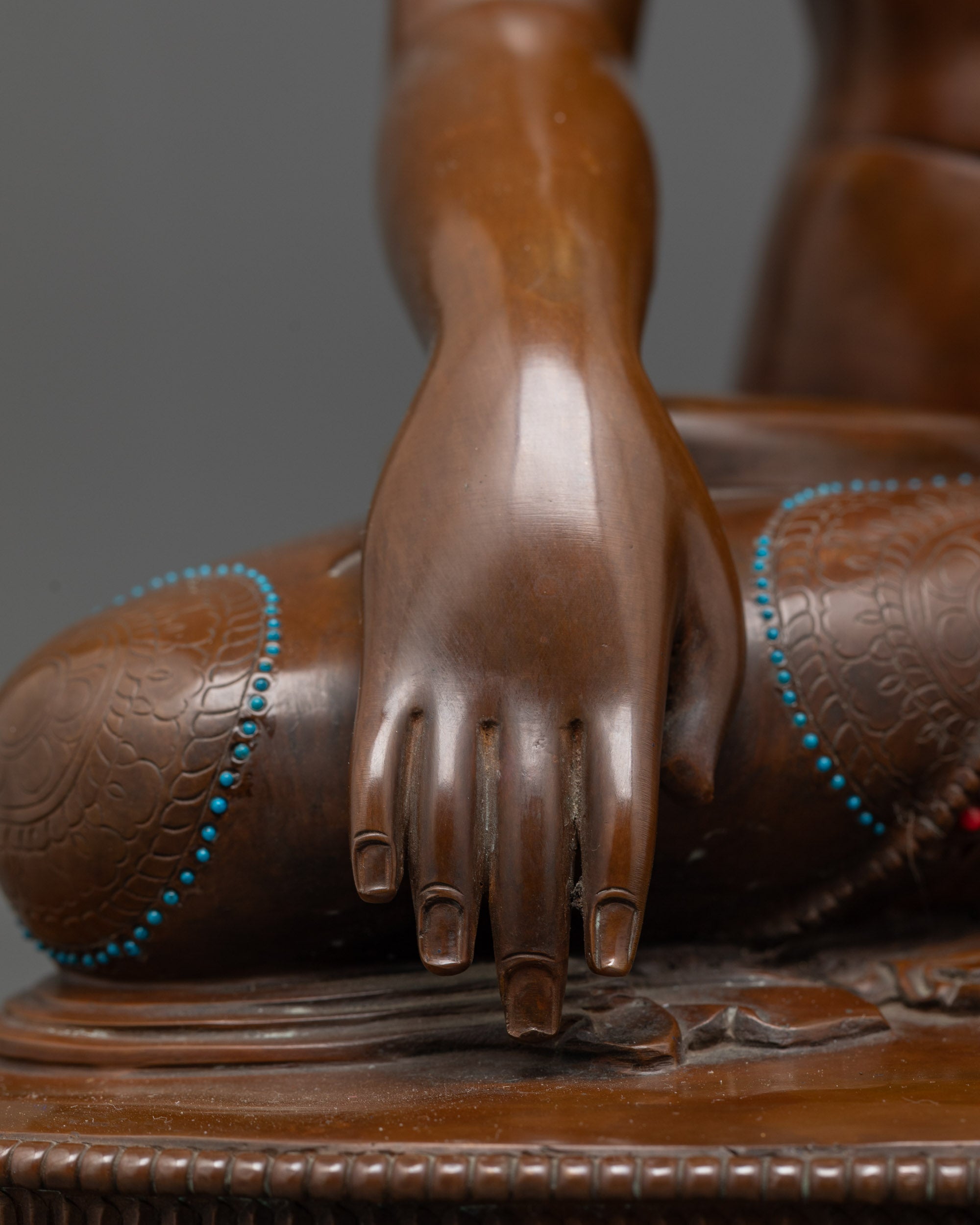 Shakyamuni Buddha Statue- 18” Tibetan Copper Meditation Sculpture