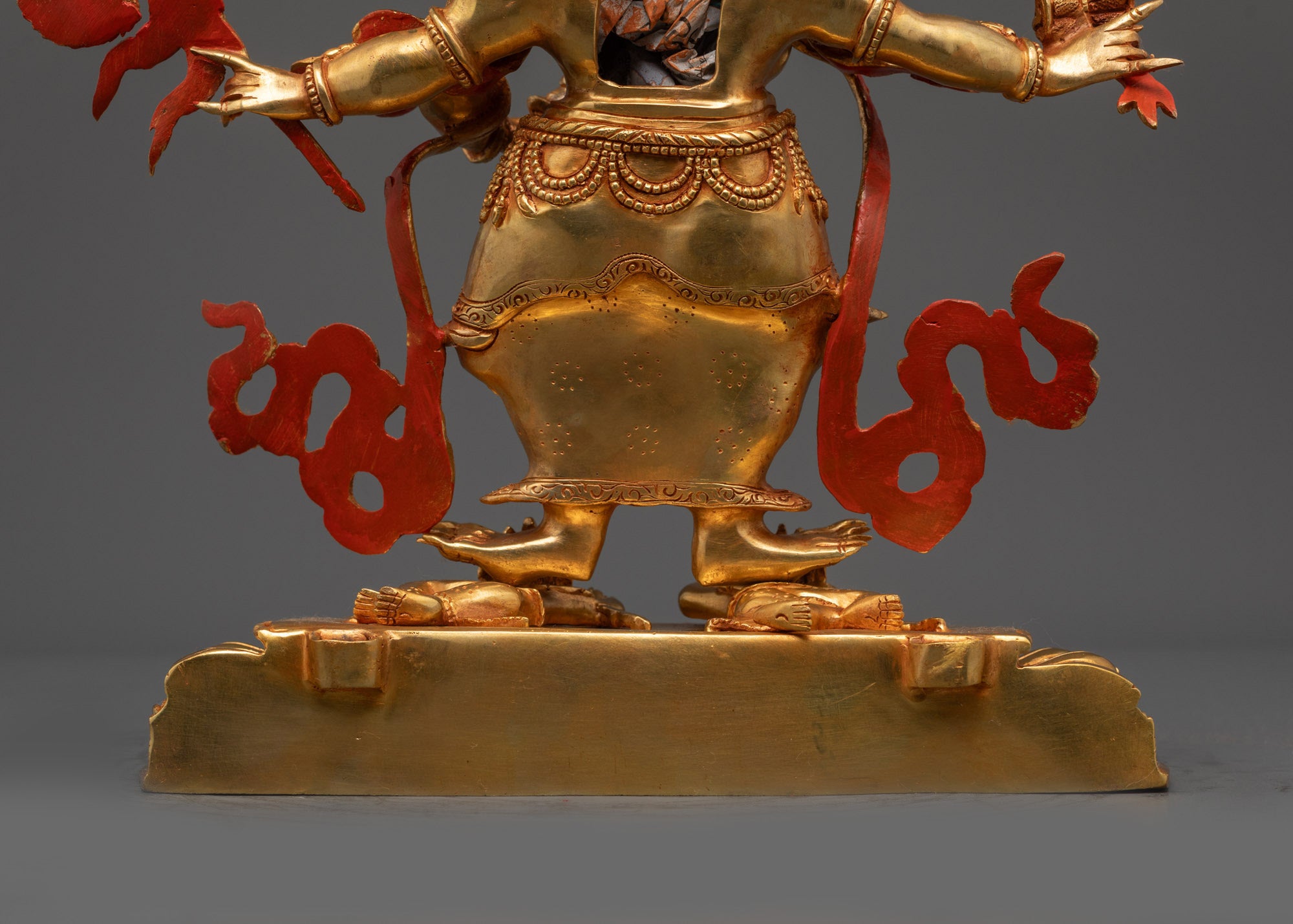 Handcrafted White Mahakala Statue | Tibetan Buddhist Wrathful Deity