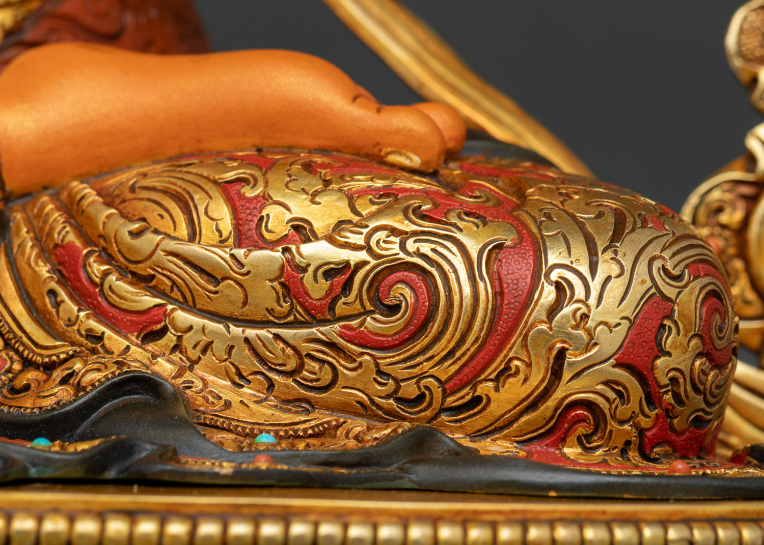Manjushri Statue | Hand-Painted Buddhist Artwork