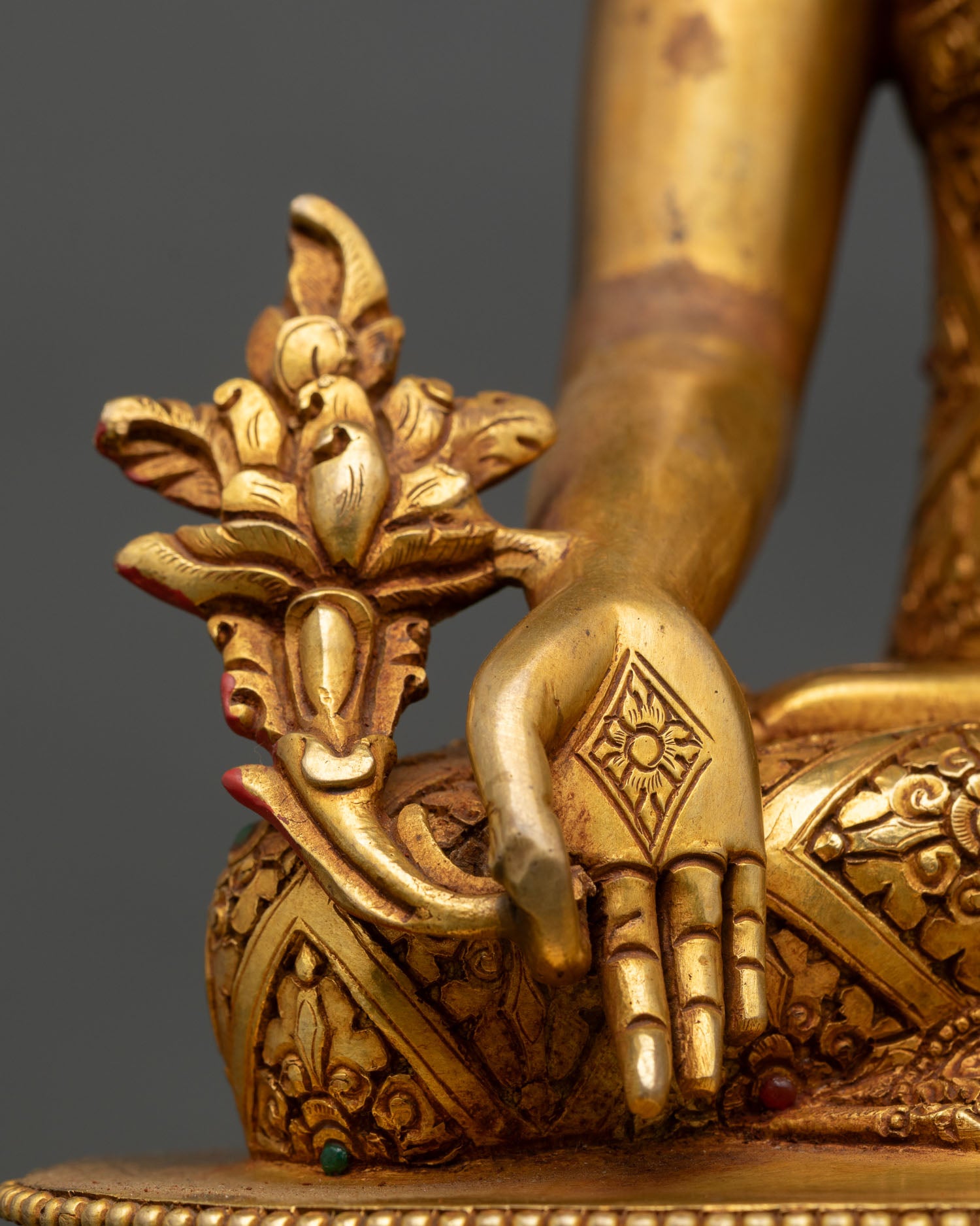 Medicine Buddha | 24K Gold Gilded Healing Buddha Statue