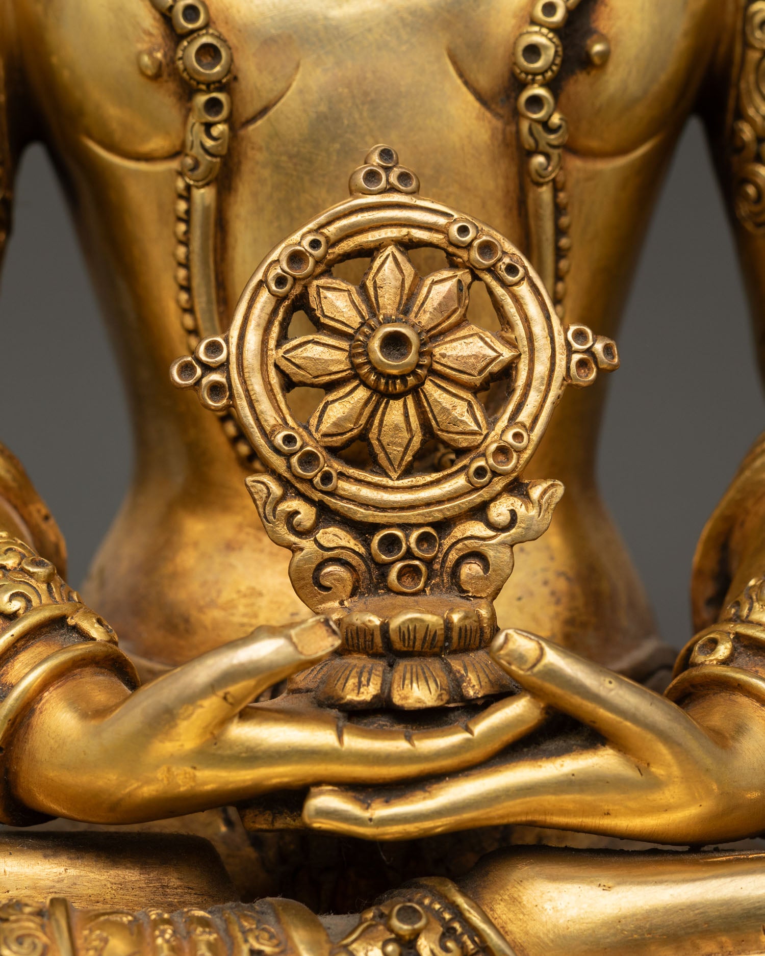 Vairocana Copper Statue | Cosmic Buddha Meditation Sculpture