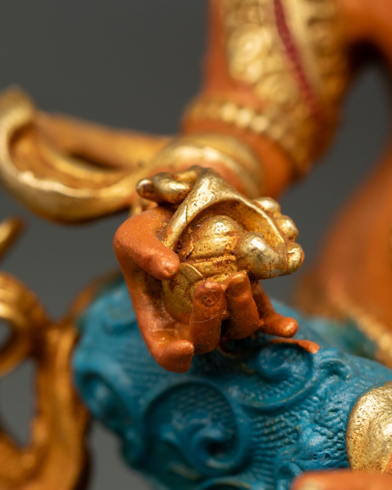 Dzambhala Statue | Handmade Buddhist Wealth Deity Sculpture Nepal