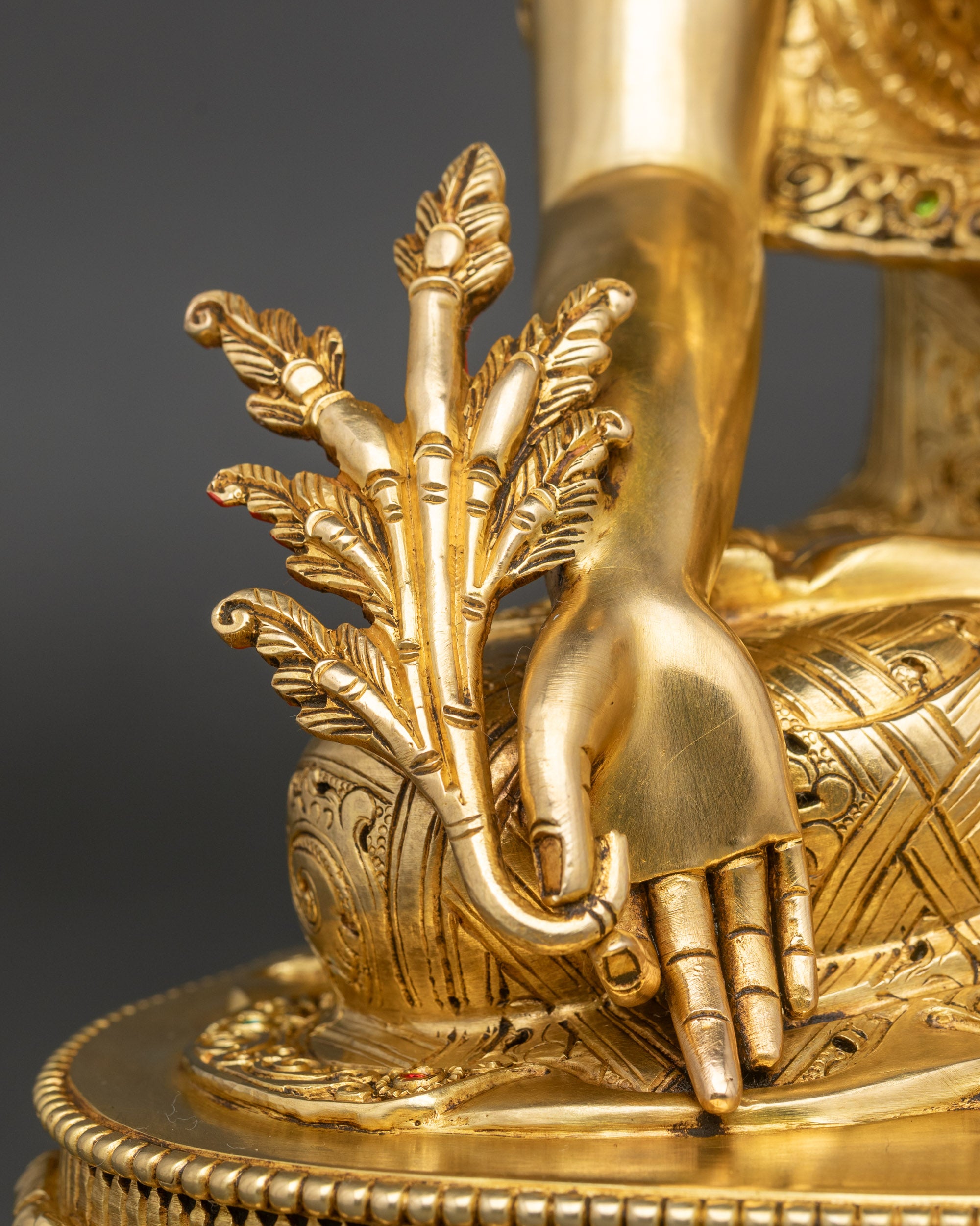 Three Buddha Statue Set | Gold Fire-Gilded Copper Sculpture Collection