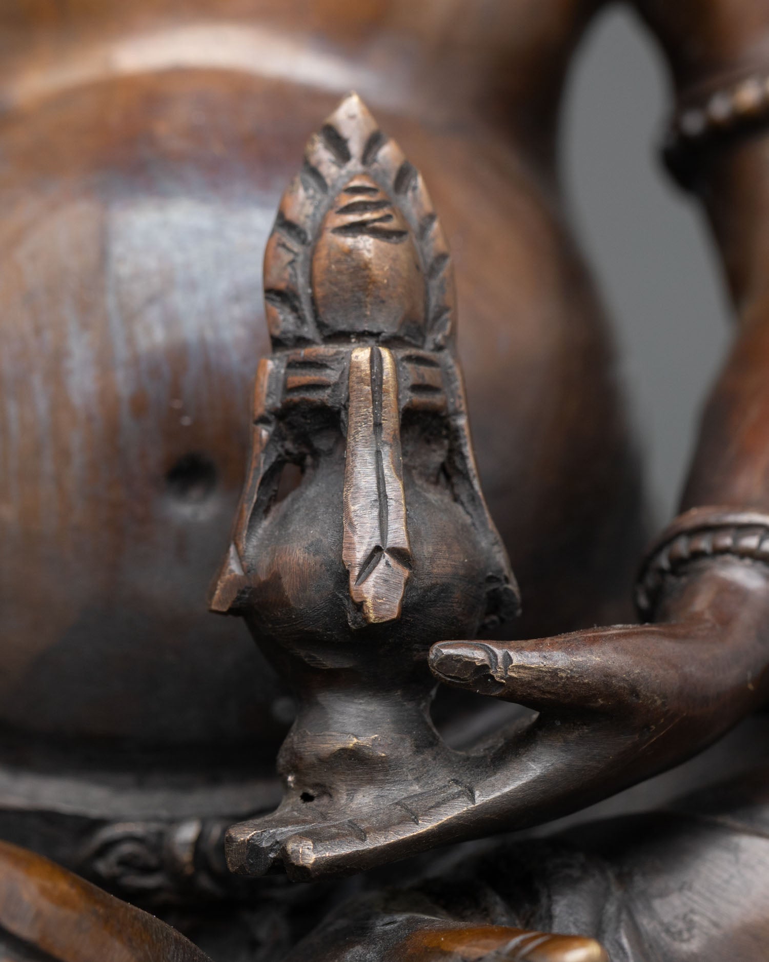 Thangtong Gyalpo Statue | Oxidized Copper Buddhist Sculpture