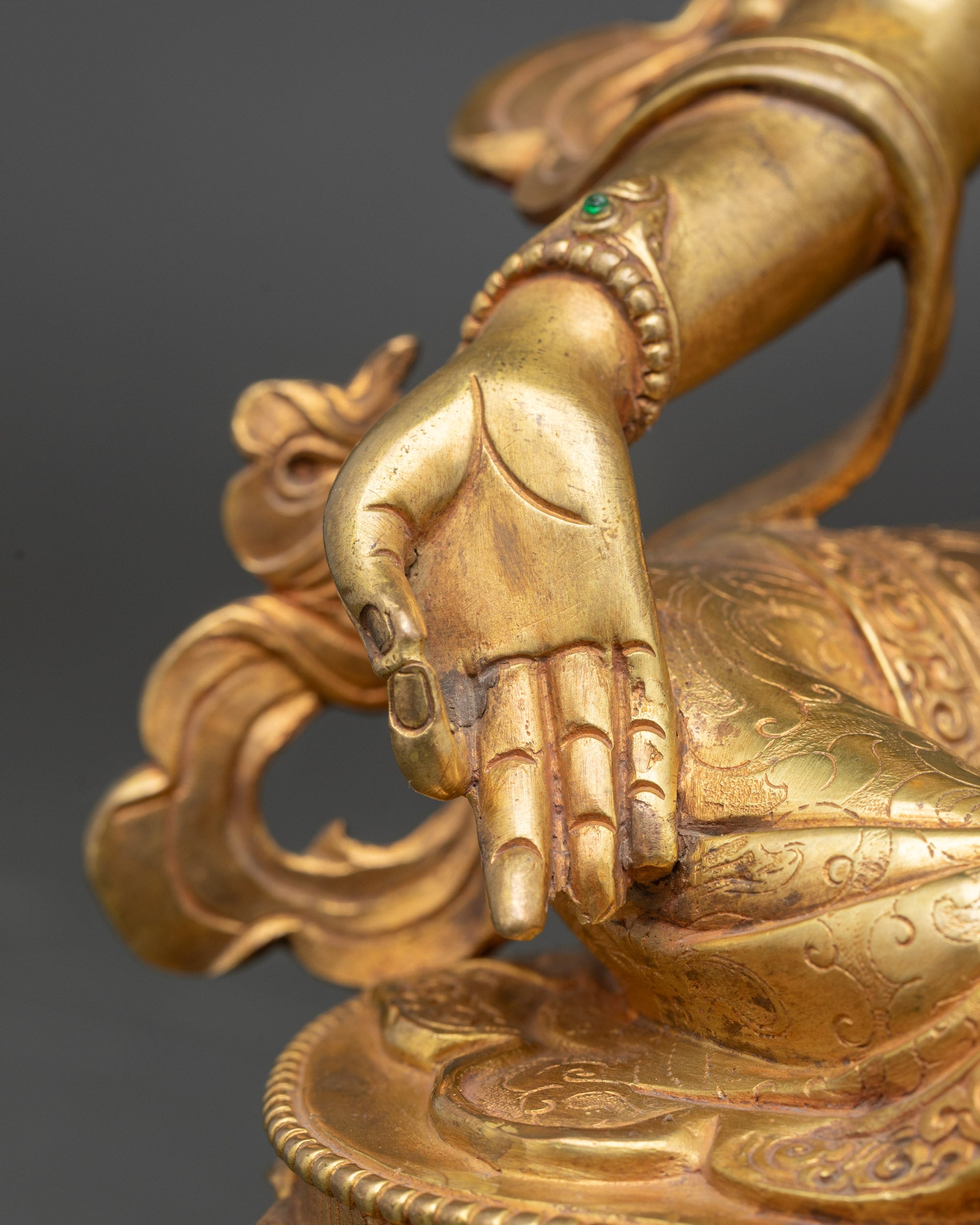 Green Tara Devotional Statue | Himalayan Goddess for Blessings