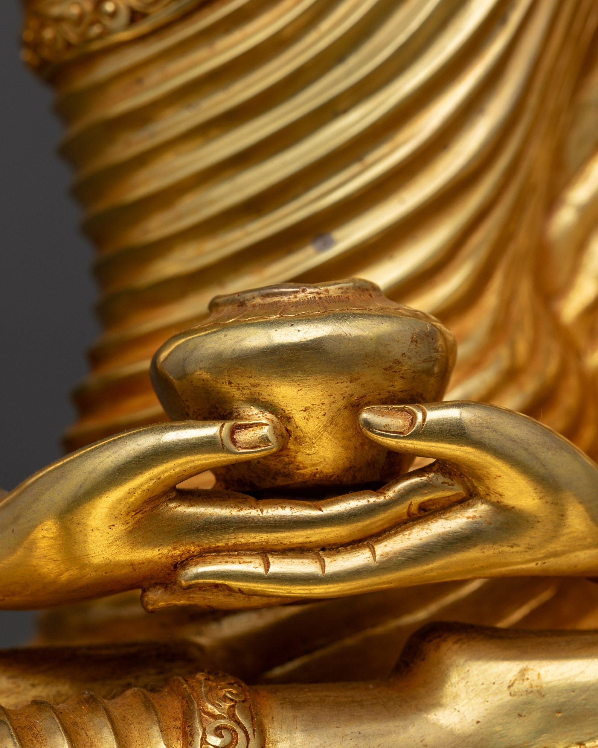 Divine Amitabha Buddha Sculpture | Handcrafted Himalayan Buddha Statue