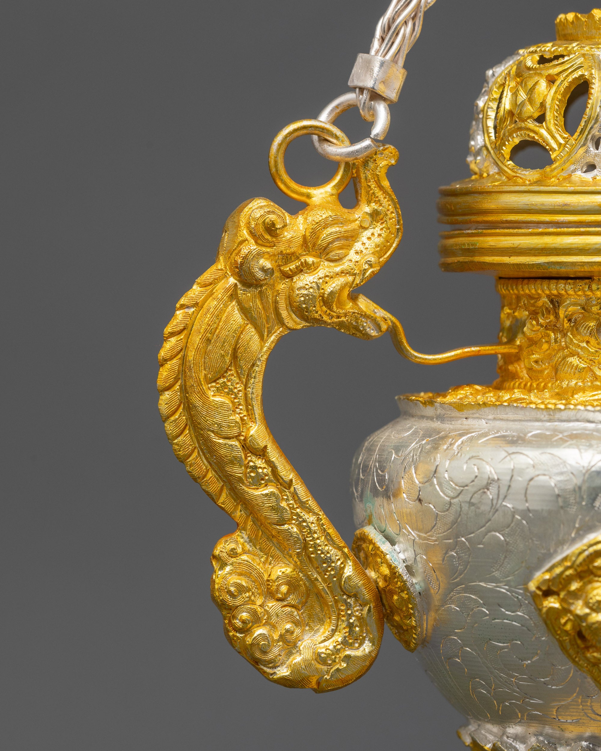 Tibetan Sangbour Incense Burner | Handmade Ritual Altar Tool