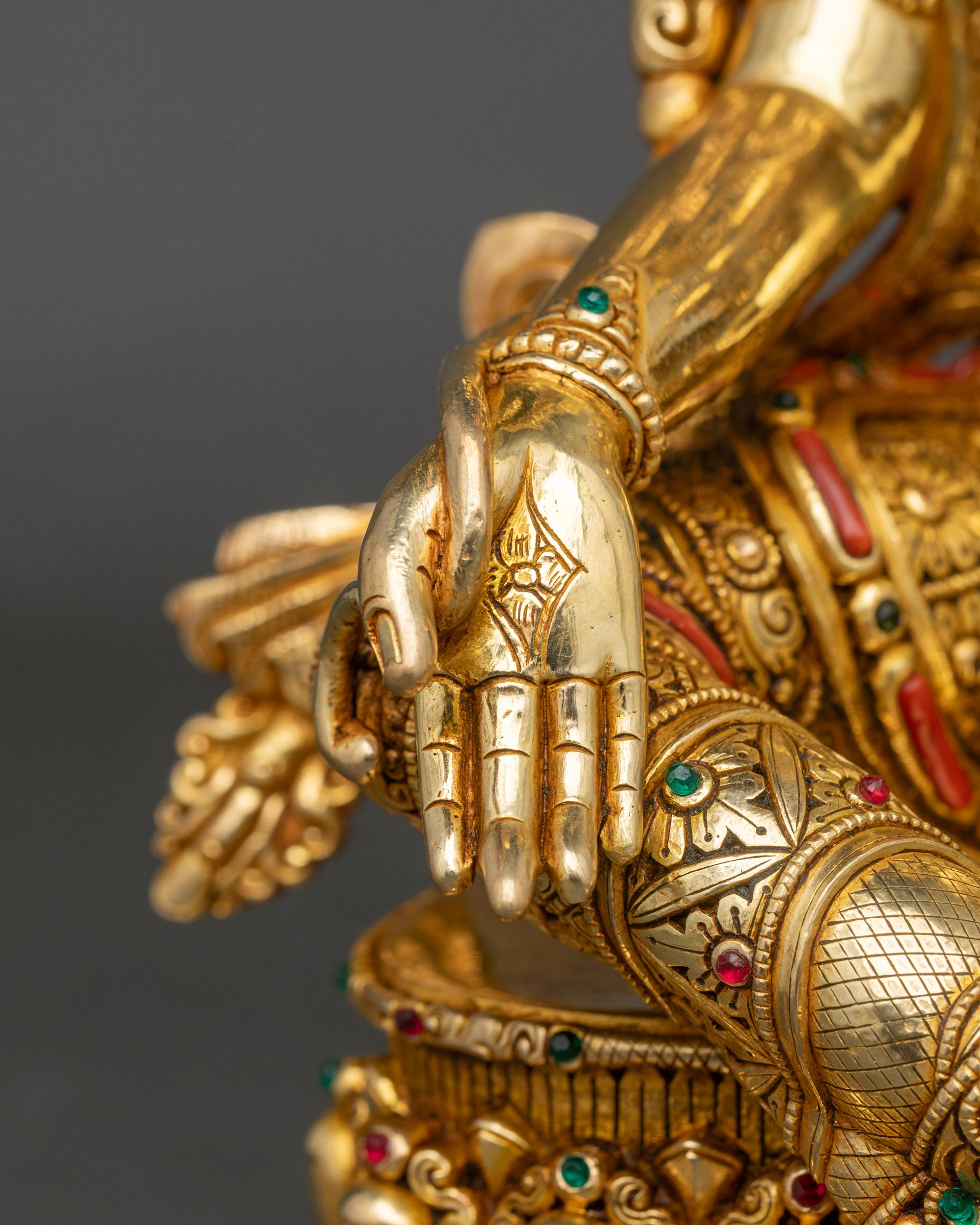 Premium Green Tara Statue for Meditation | Nepalese Craft for Devotion