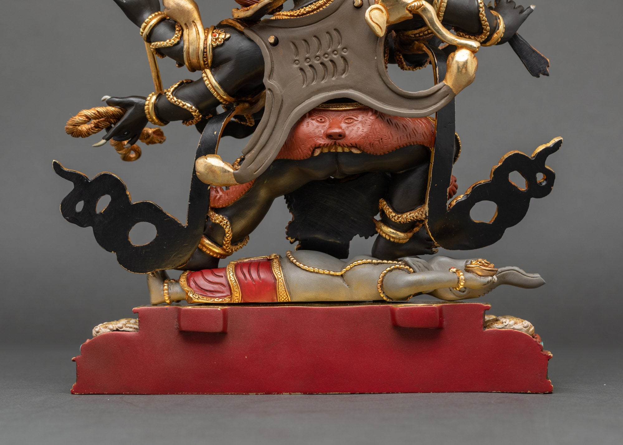 Handcrafted Six Arm Mahakala Statue | Symbol of Protection & Awakening