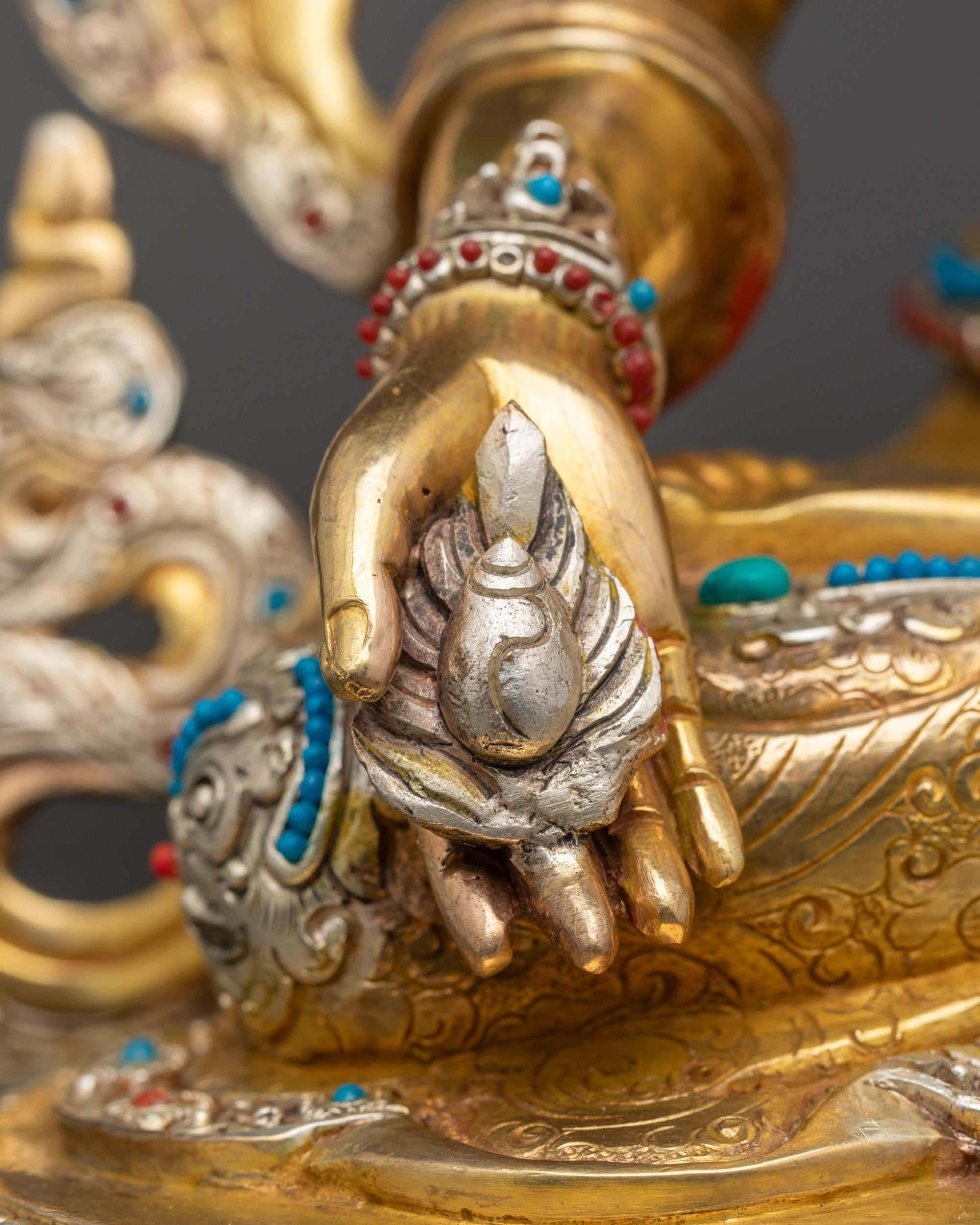 Bodhisattva Ksitigarbha Statue | Tibetan Protector of Souls Figurine