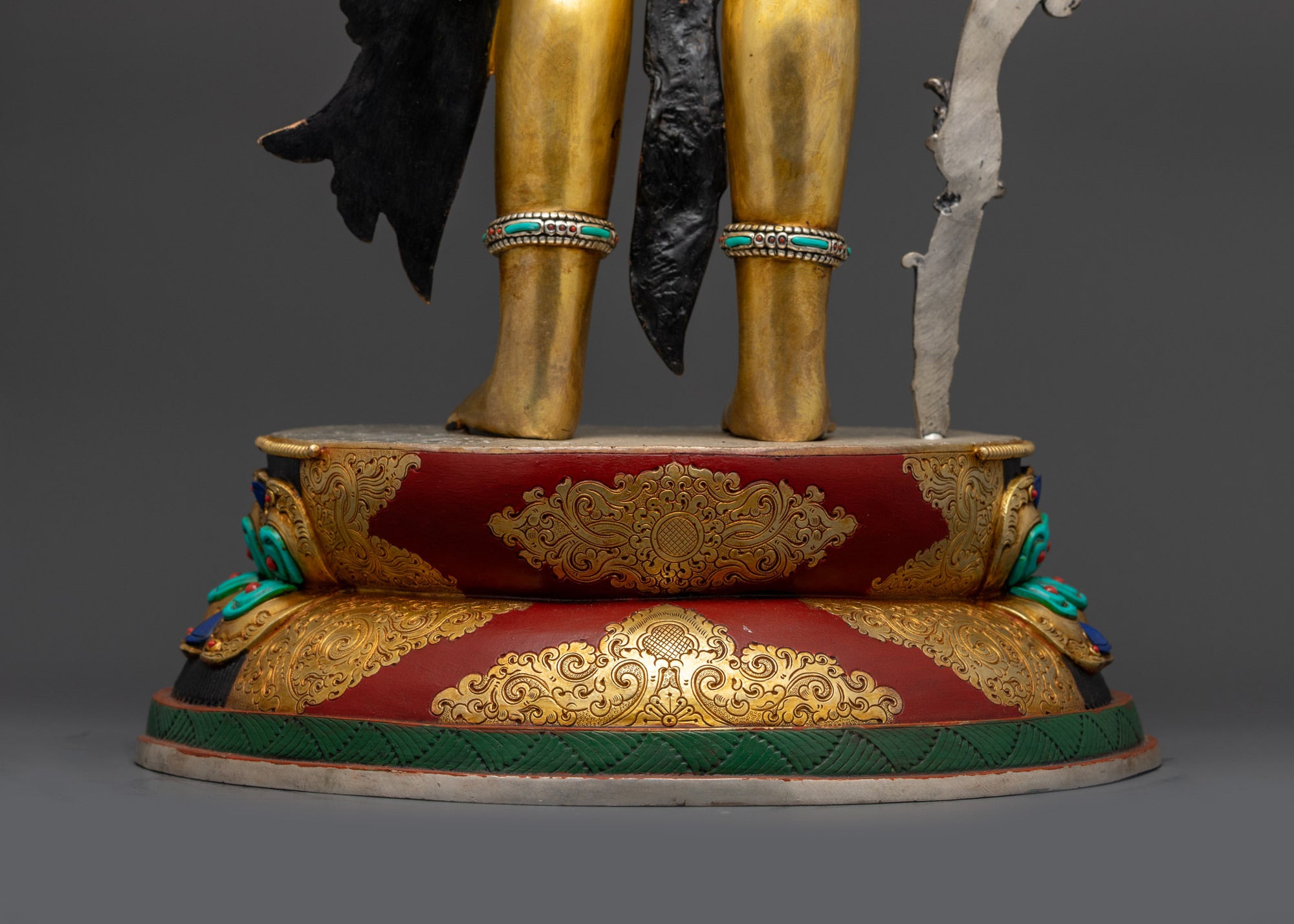 24K Gold Fire-Gilded Lokeshwor Sculpture | The Lord of all Realms