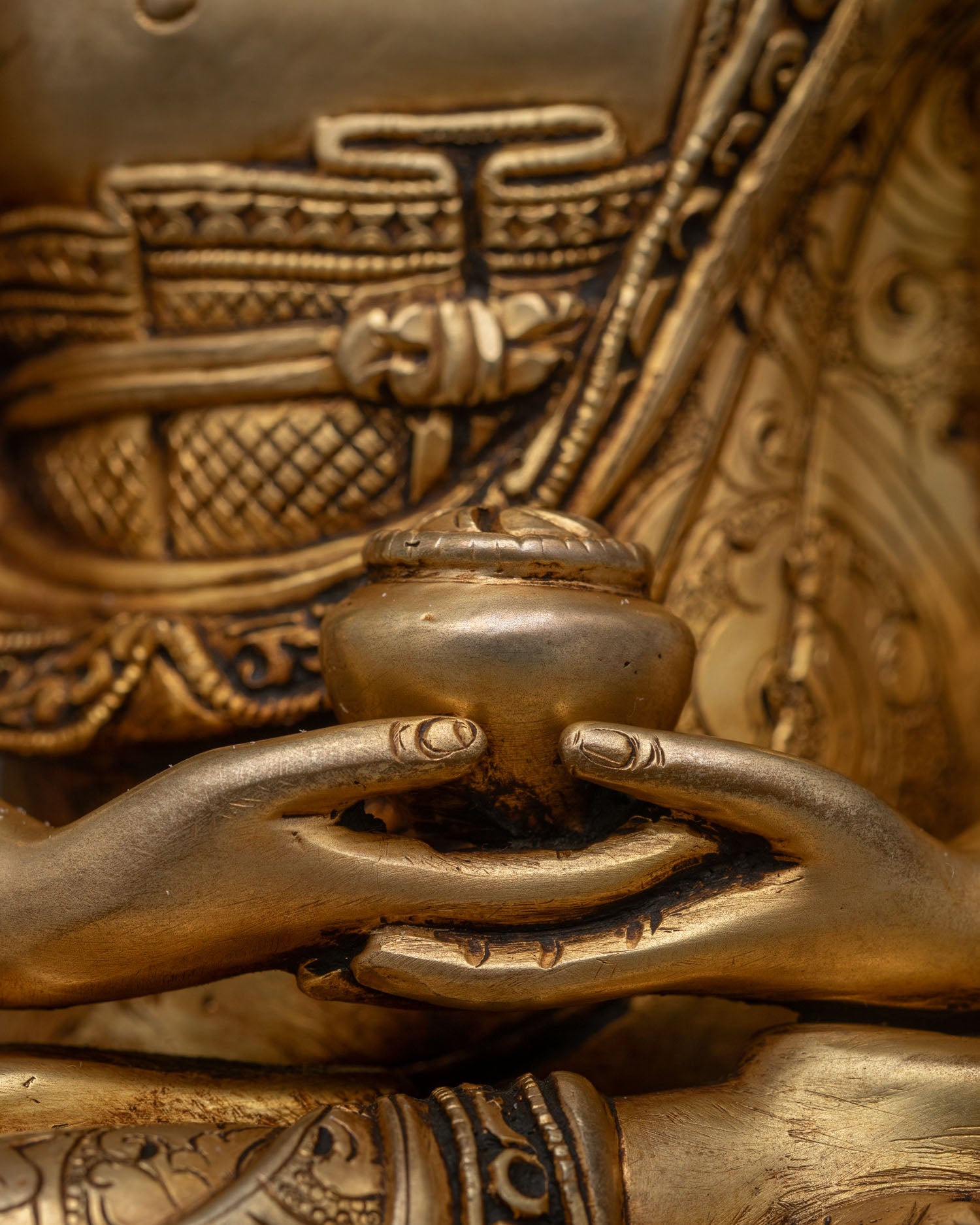 Amitabha Buddha Statue | Traditional Nepalese Buddhist Sculpture