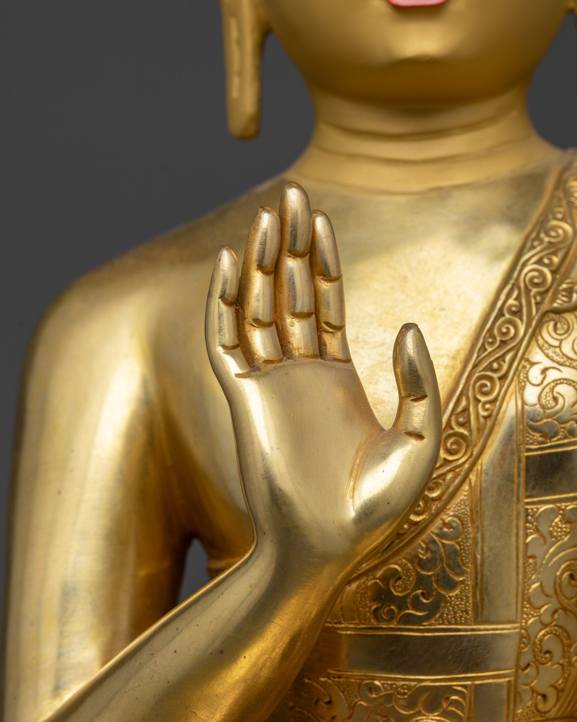 Amoghasiddhi Buddha Statue | Handcrafted Buddhist Sculpture from Nepal