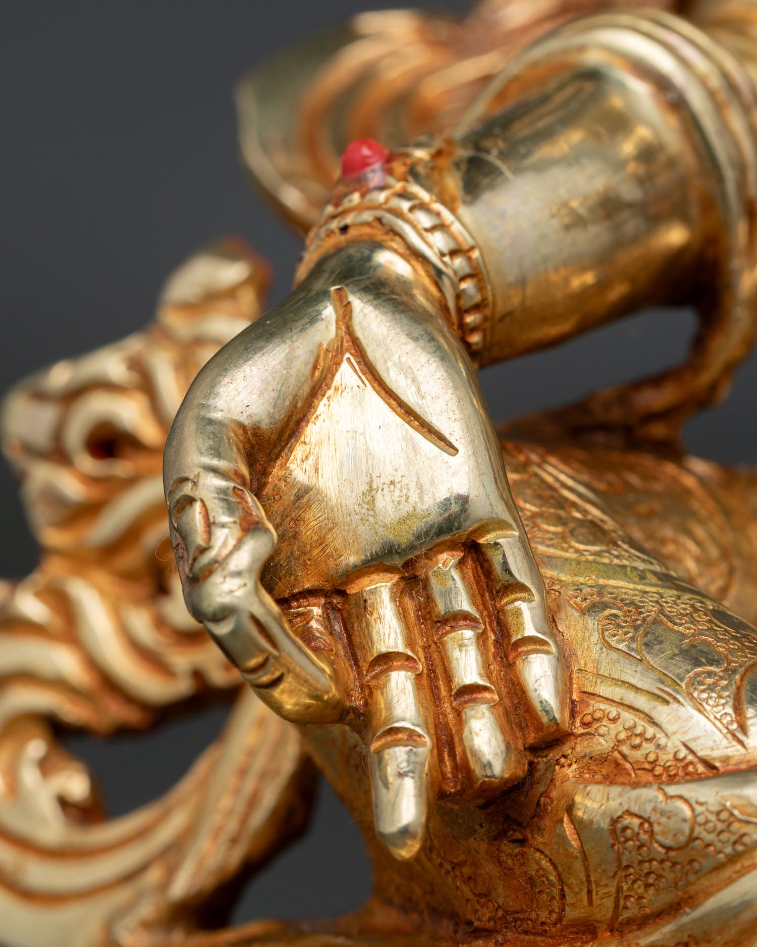 Green Tara Statue | Sacred Buddhist Deity Sculpture for Meditation