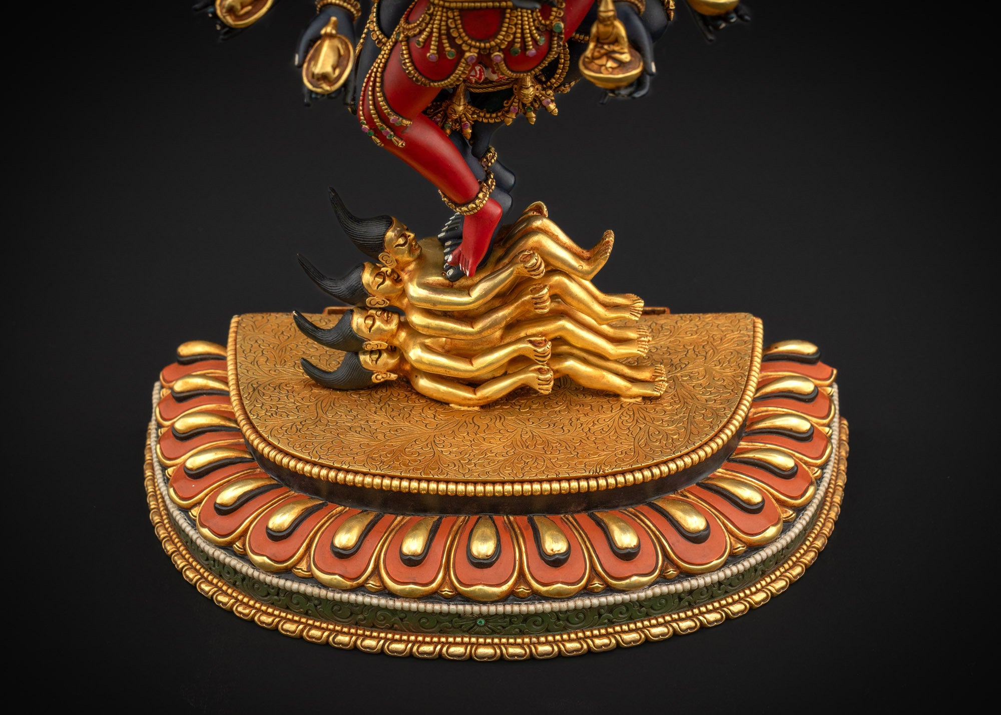 Tantric Hevajra Yab Yum Statue | Sixteen-Armed Vajrayana Yidam