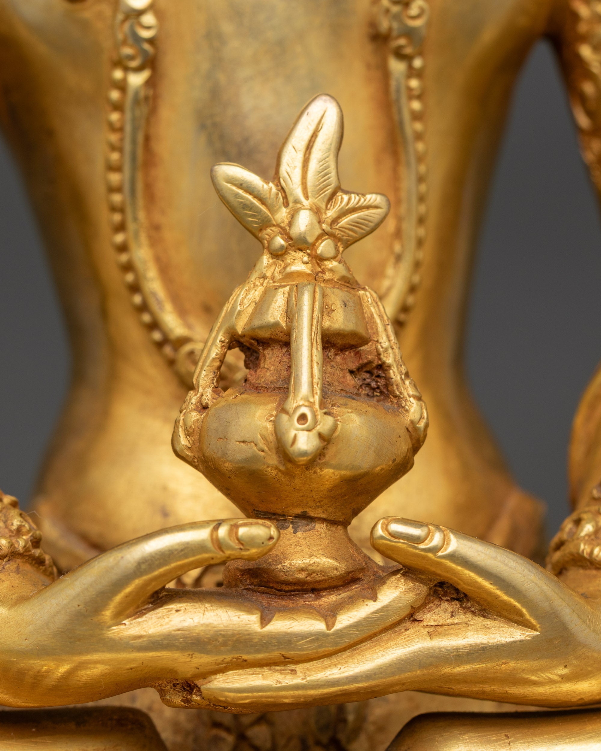 Handcrafted Amitayus Statue | Tibetan Buddhist Artwork
