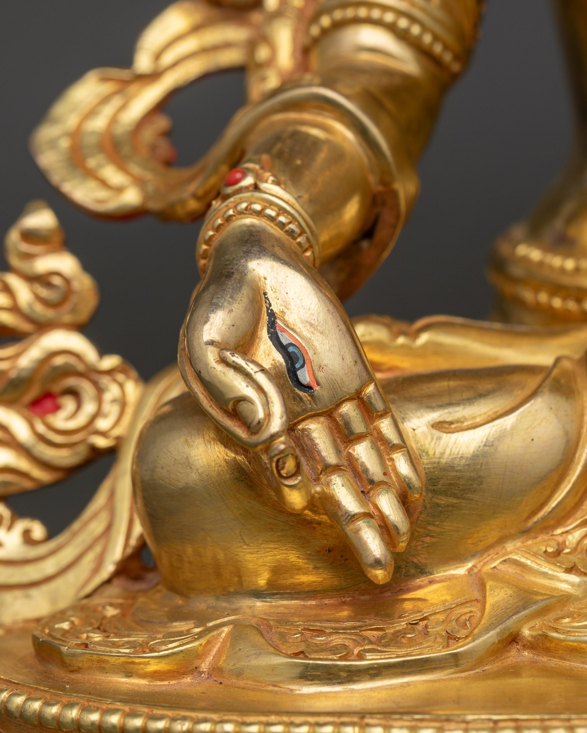 Nepalese Deity White Tara Statue- The Female Buddha