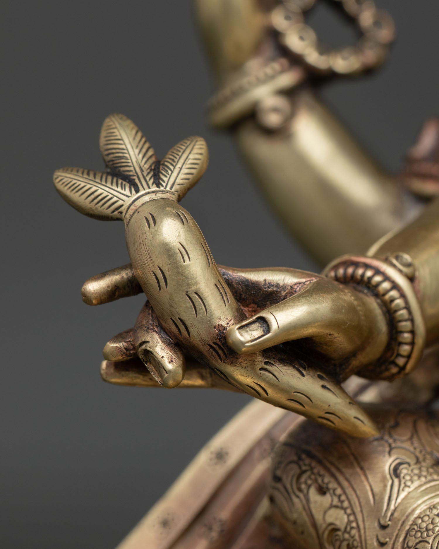 Divine Ganesh Copper Statue | Handmade Buddhist-Hindu Art from Nepal