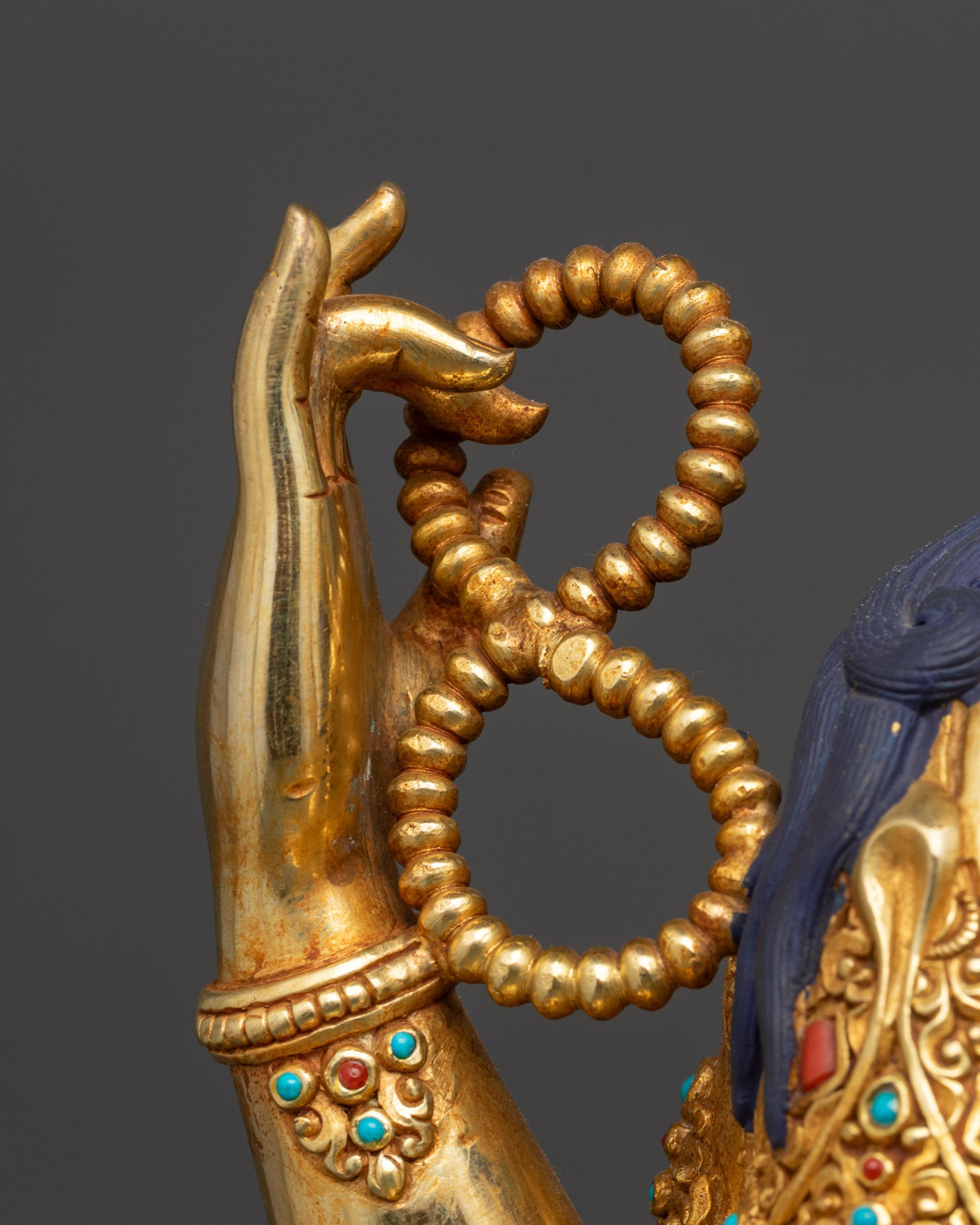 Handcrafted Chenrezig Statue | Gold-Gilded Avalokiteshvara from Nepal